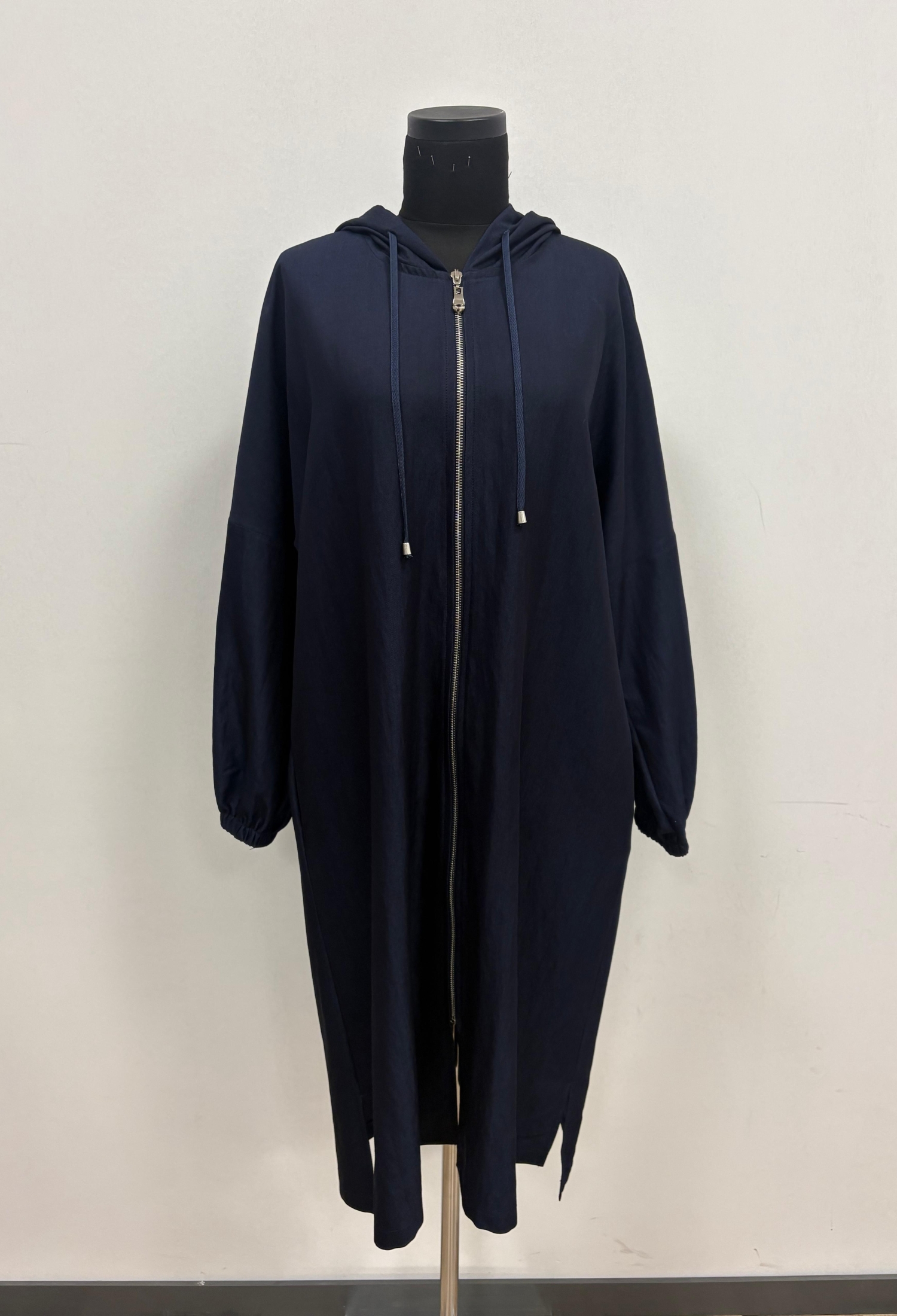 NavyHooded Oversized Zip-Up Coat - Brand: Puane - Women & Kids, Baby Clothes Wholesale - TheBS Women