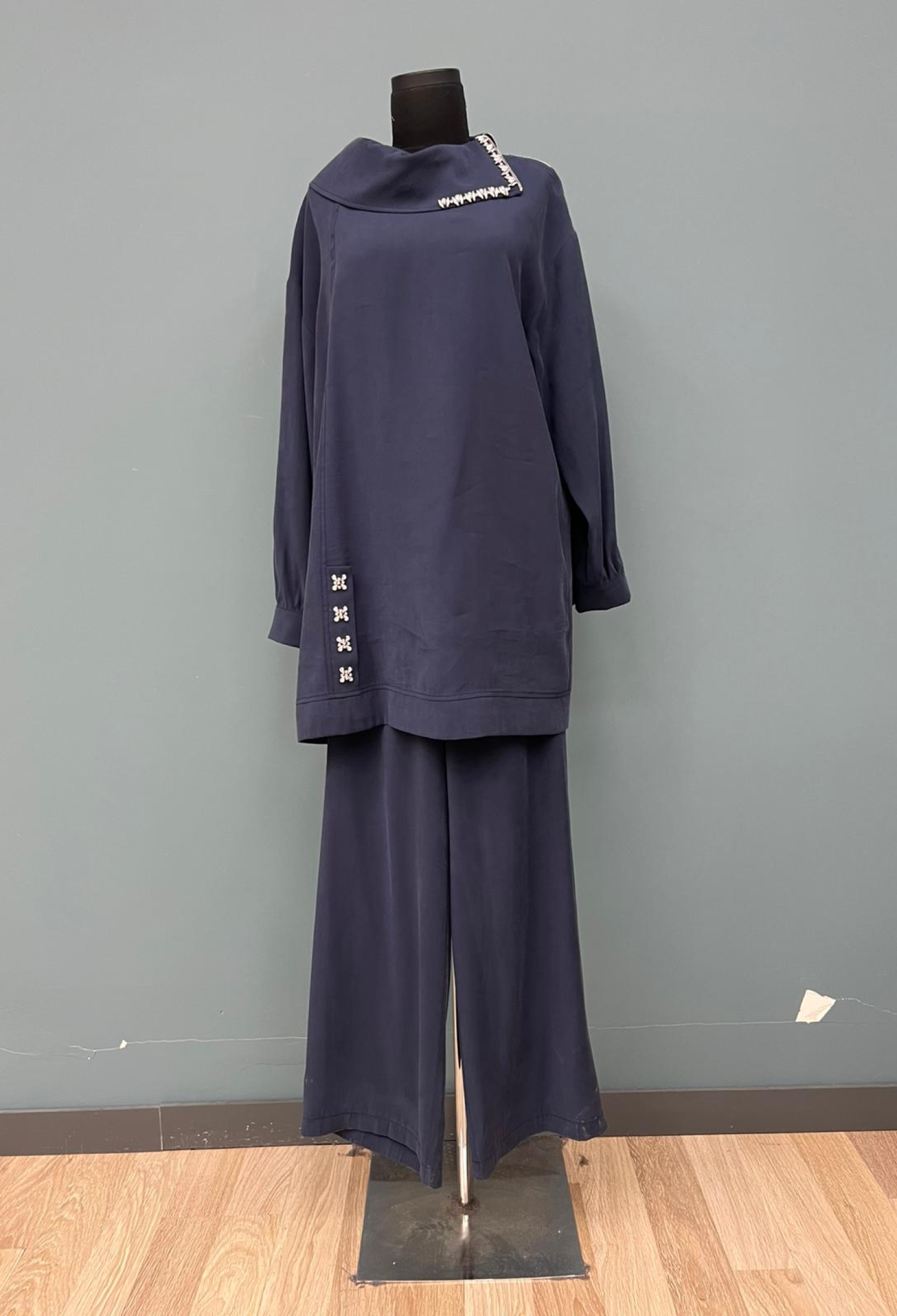 Navy Blue Elegant Formal Set - Brand: Puane - Women & Kids, Baby Clothes Wholesale - TheBS Women