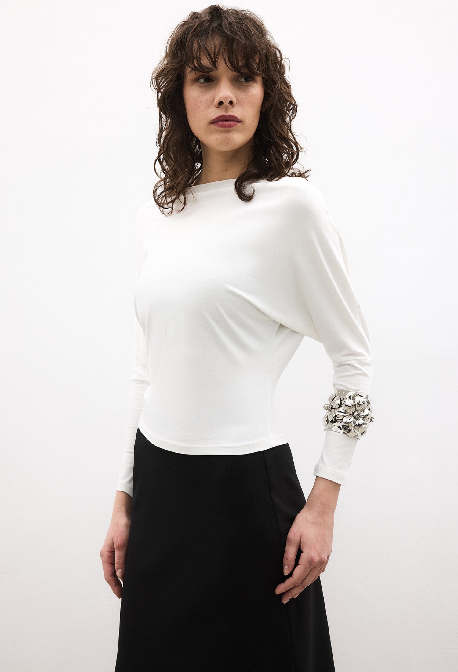 White Elegant Formal Vintage Blouse - Brand: Touche Prive - Women & Kids, Baby Clothes Wholesale - TheBS Women