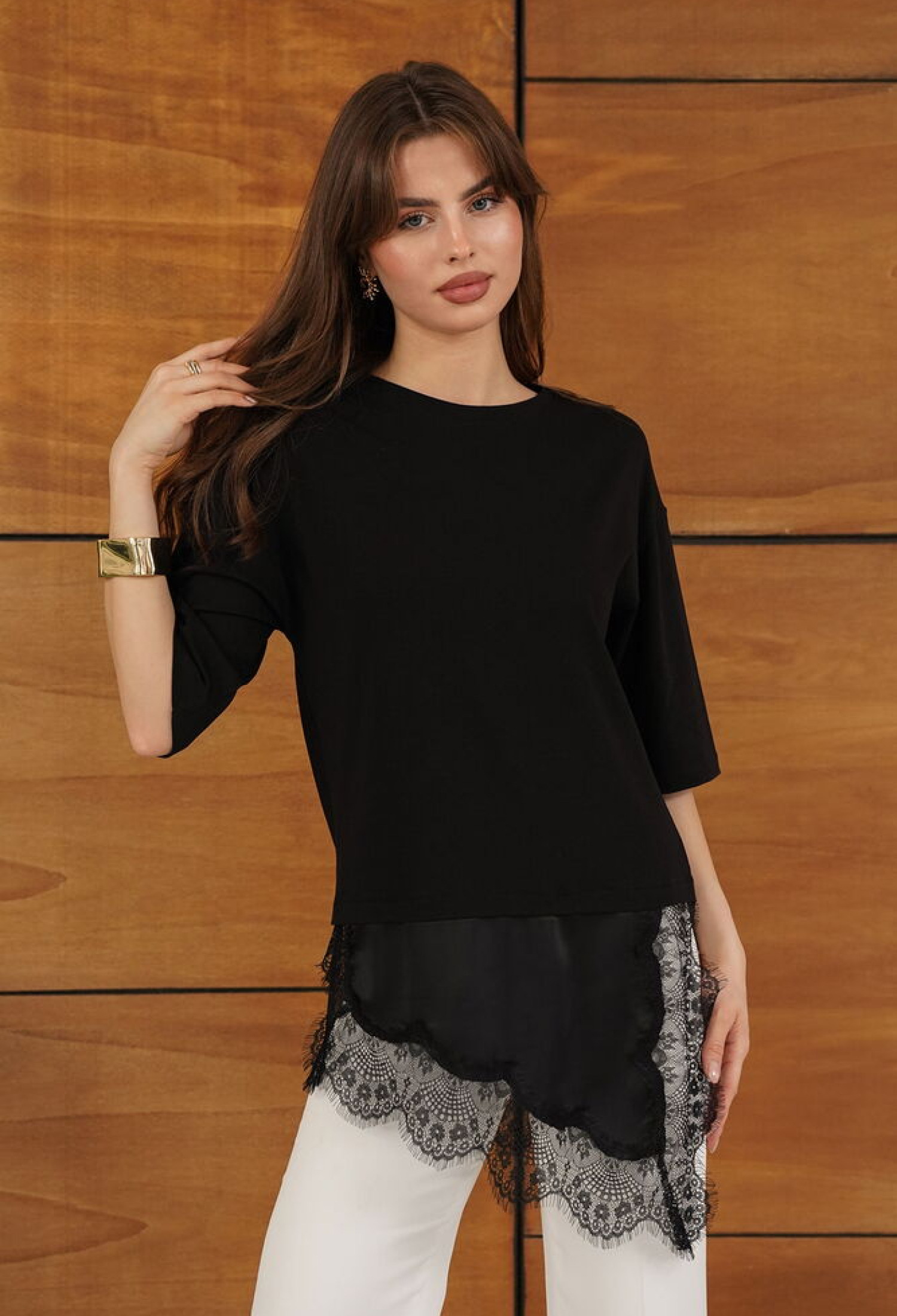 Casual Elegant Blouse With 3/4 Sleeves - Brand: Topshow - Women & Kids, Baby Clothes Wholesale - TheBS Women