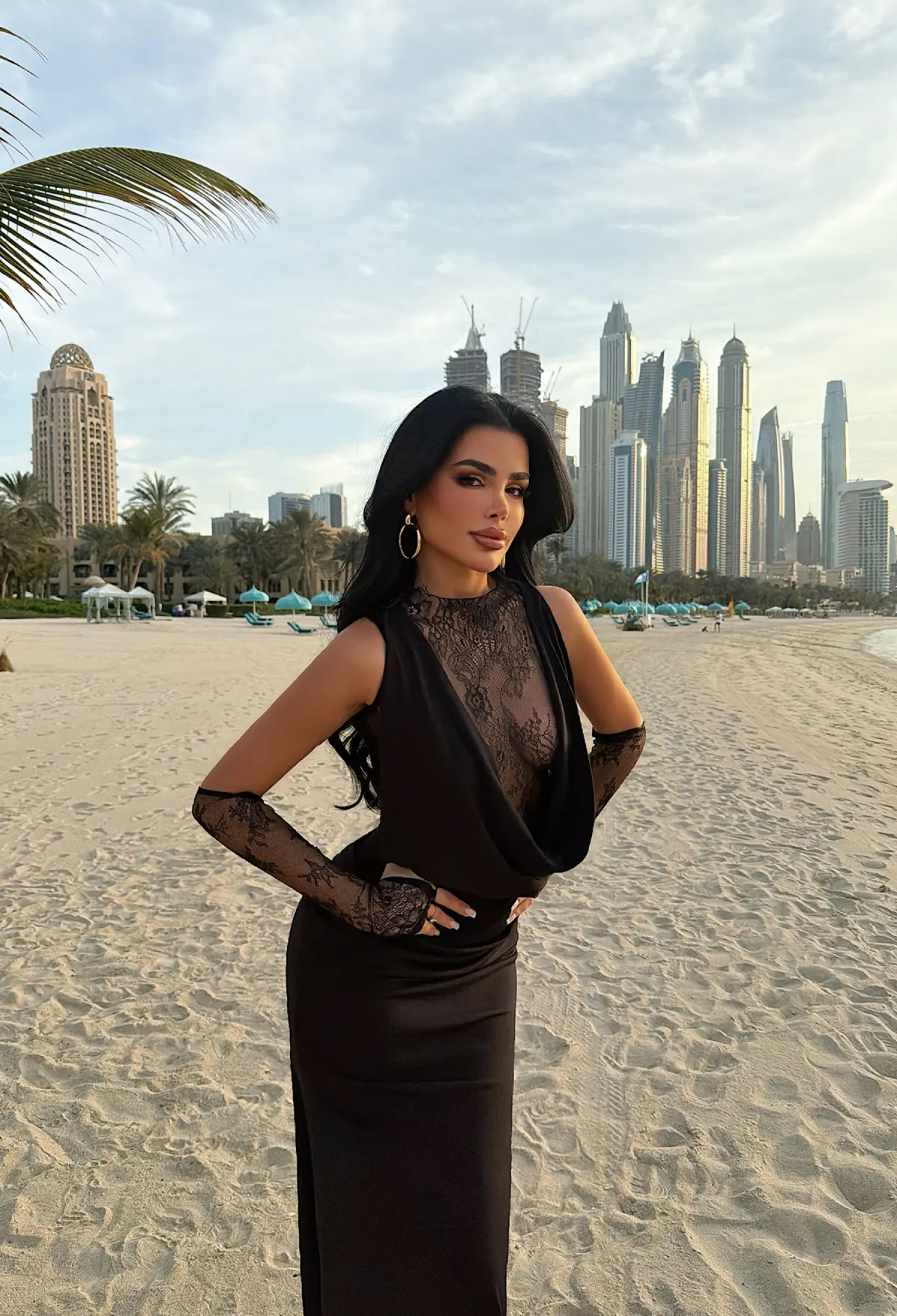 SexyMaxi Bodycon Dress With High Neck - Brand: EYYO ATELIER - Women & Kids, Baby Clothes Wholesale - TheBS Women