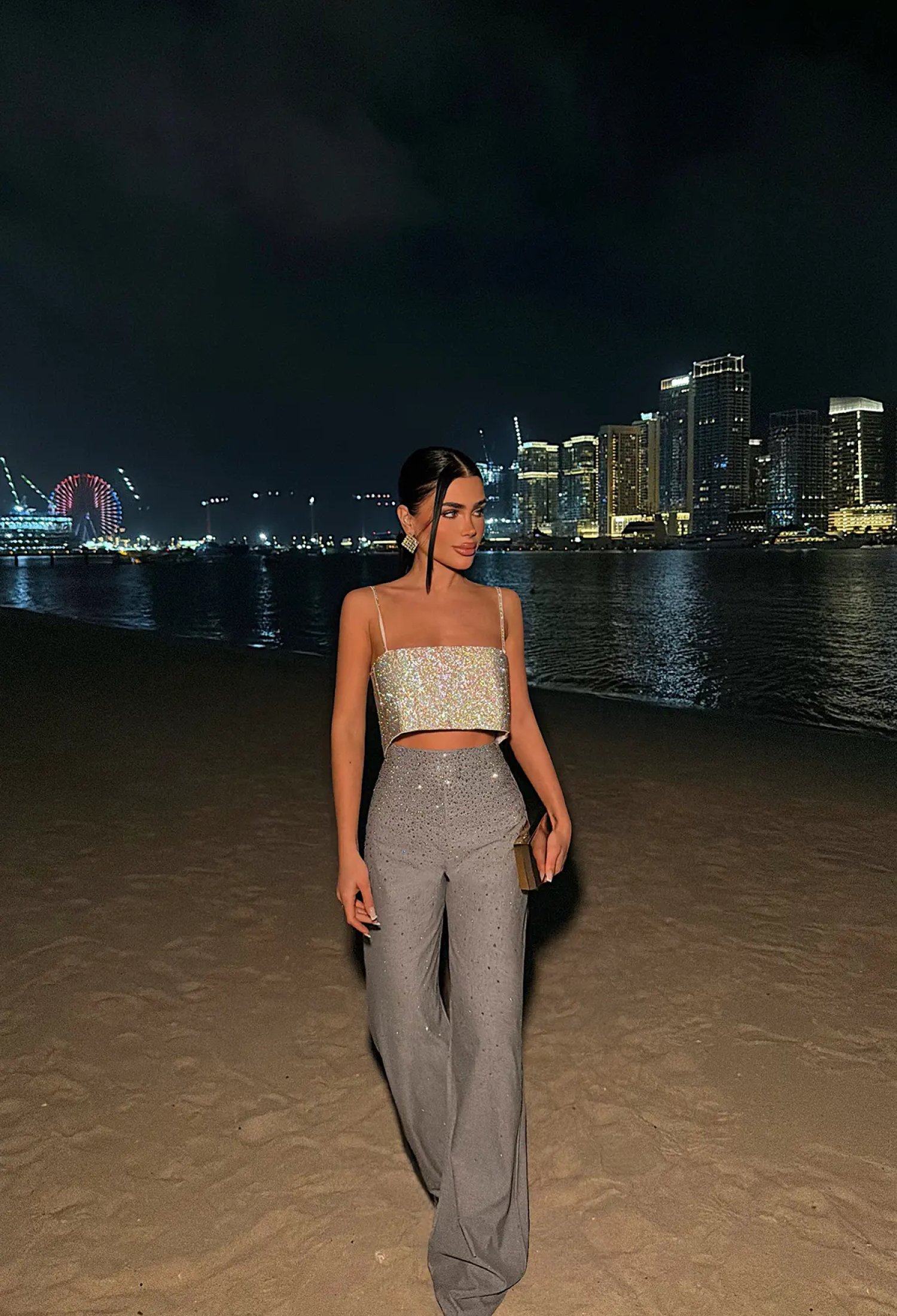 Glam Elegant Sexy Palazzo Pants - Brand: EYYO ATELIER - Women & Kids, Baby Clothes Wholesale - TheBS Women