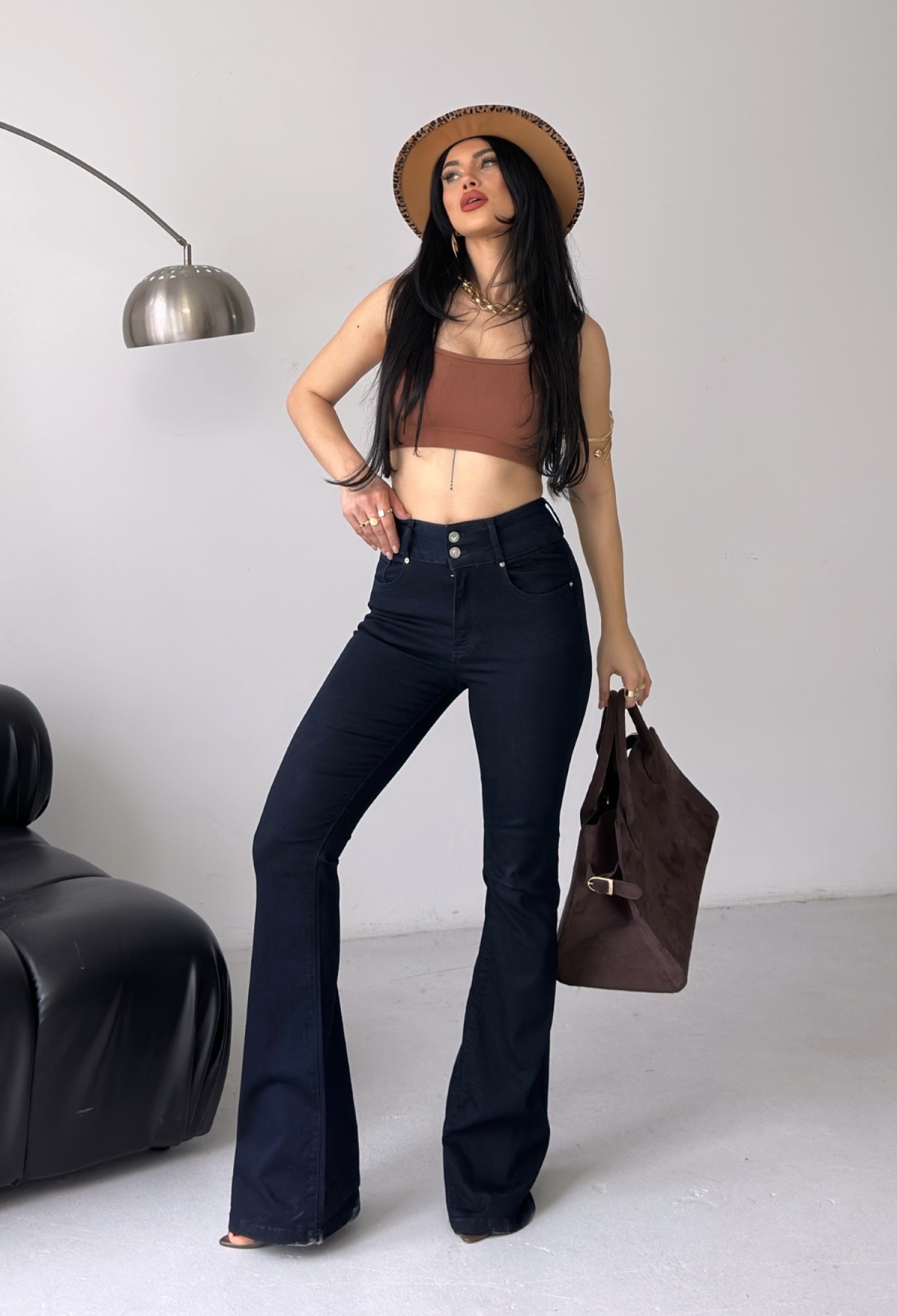 Black Retro Bootcut Pants With Flare Leg - Brand: XLove - Women & Kids, Baby Clothes Wholesale - TheBS Women