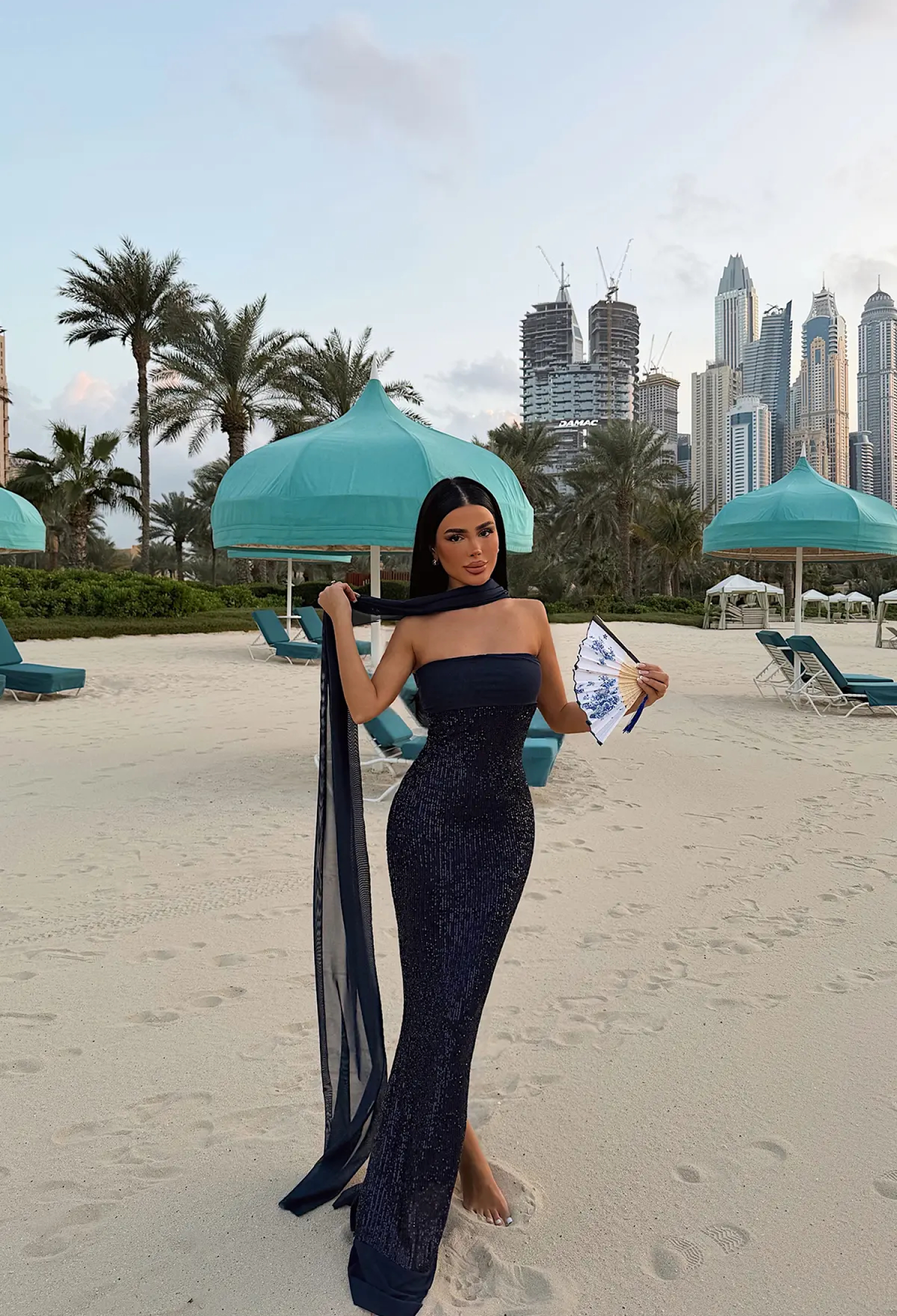 Elegant Black Sheath Strapless Floor Length Dress - Brand: EYYO ATELIER - Women & Kids, Baby Clothes Wholesale - TheBS Women