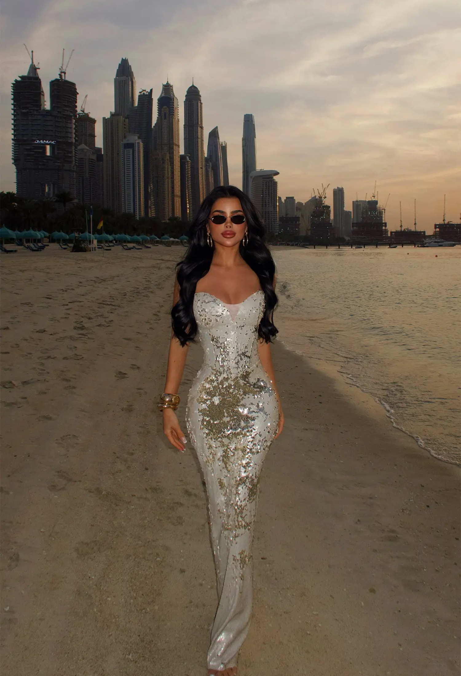 White Sexy Glam Bodycon Dress - Brand: EYYO ATELIER - Women & Kids, Baby Clothes Wholesale - TheBS Women