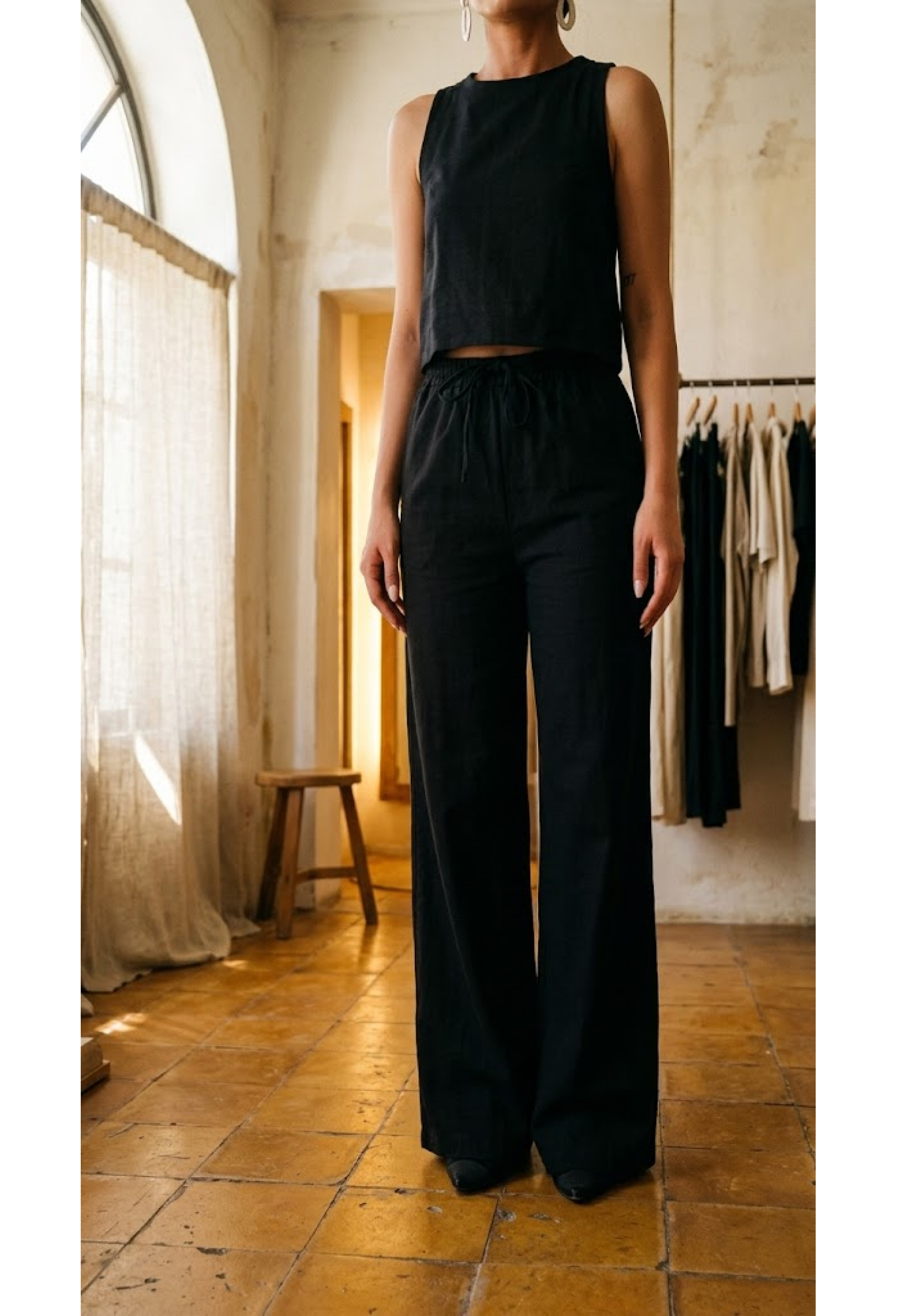 Blouse And Pants Double Set