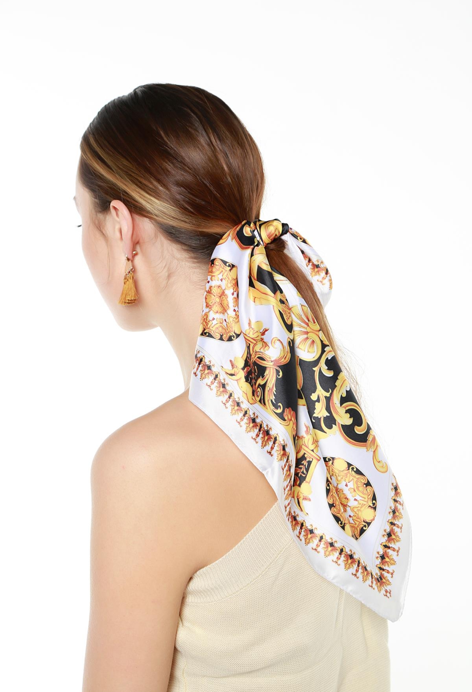 Scarf - White - Brand: Axesoire - Women & Kids, Baby Clothes Wholesale - TheBS Women