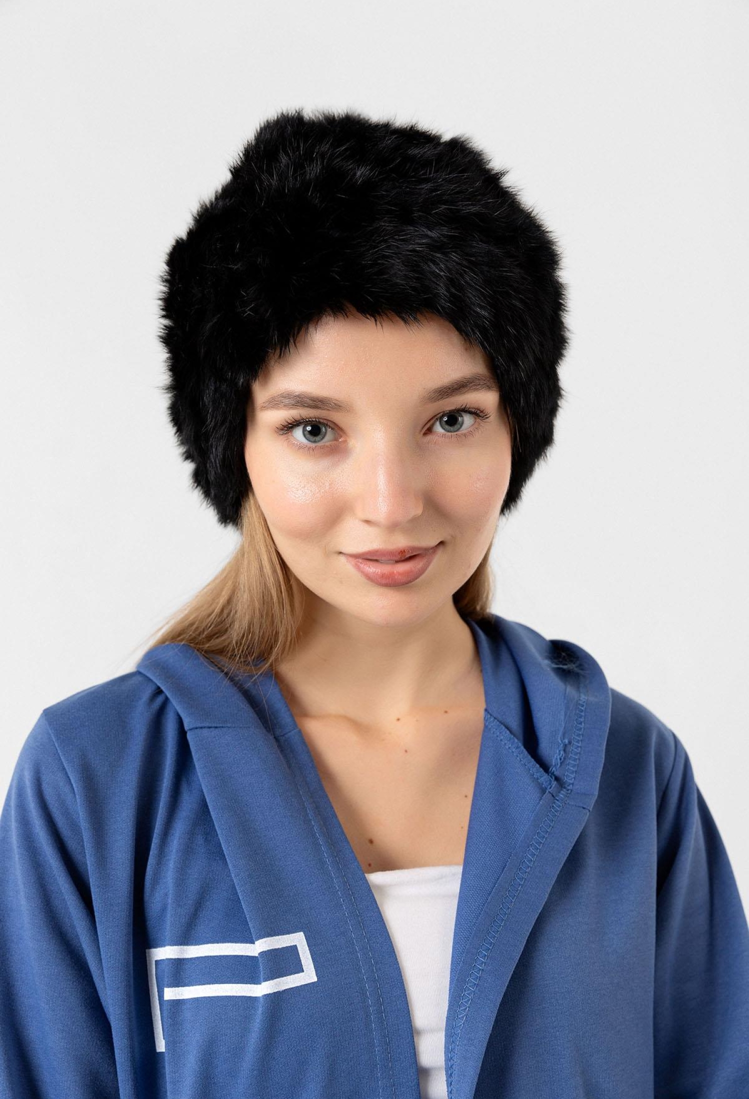 Fleece Inside Rabbit Fur Beret - Black - Brand: Axesoire - Women & Kids, Baby Clothes Wholesale - TheBS Women