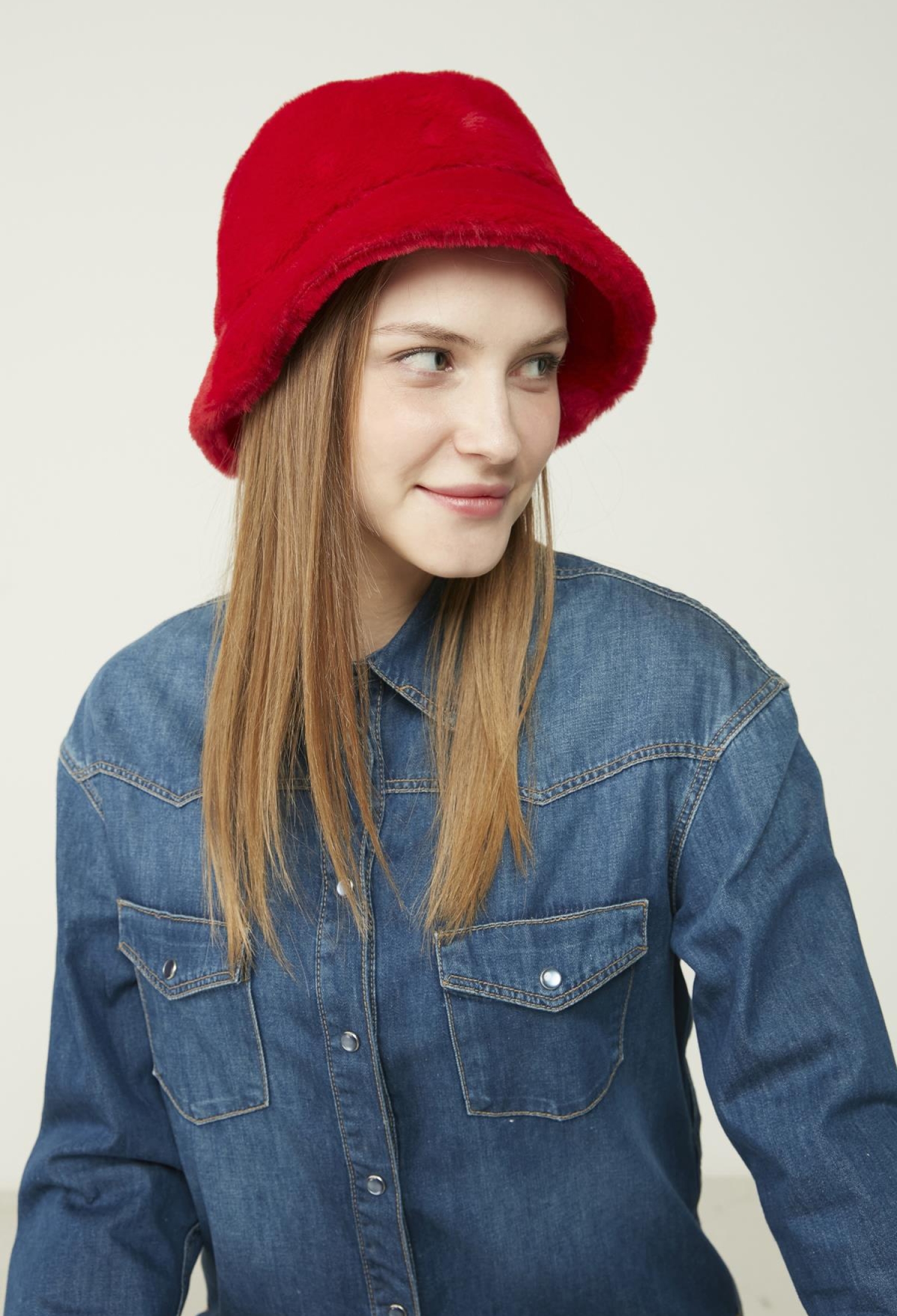 Color Plush Bucket Hat - Brand: Axesoire - Women & Kids, Baby Clothes Wholesale - TheBS Women