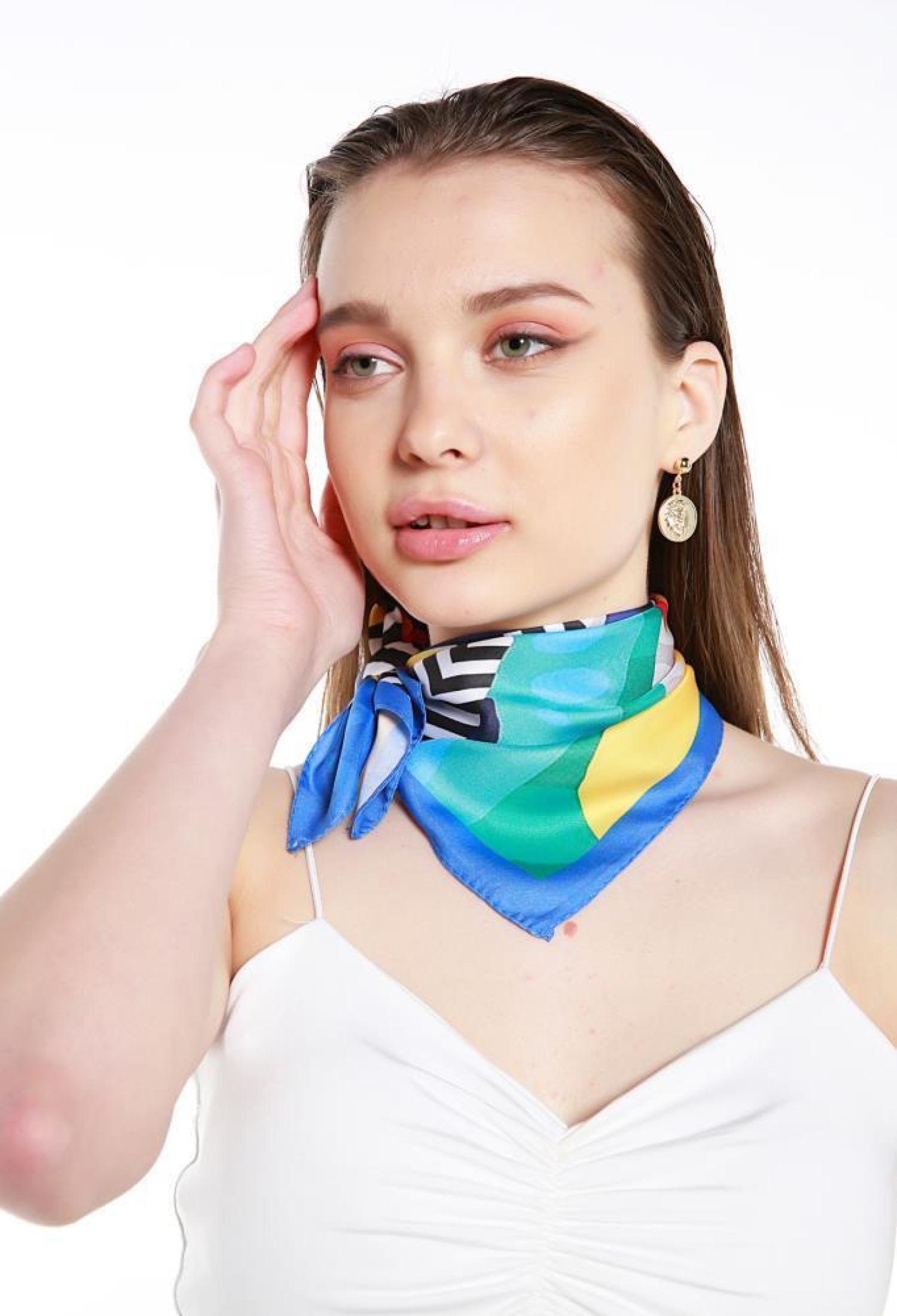 Mix Patterned Bandan Scarf - Multi Colored - Brand: Axesoire - Women & Kids, Baby Clothes Wholesale - TheBS Women