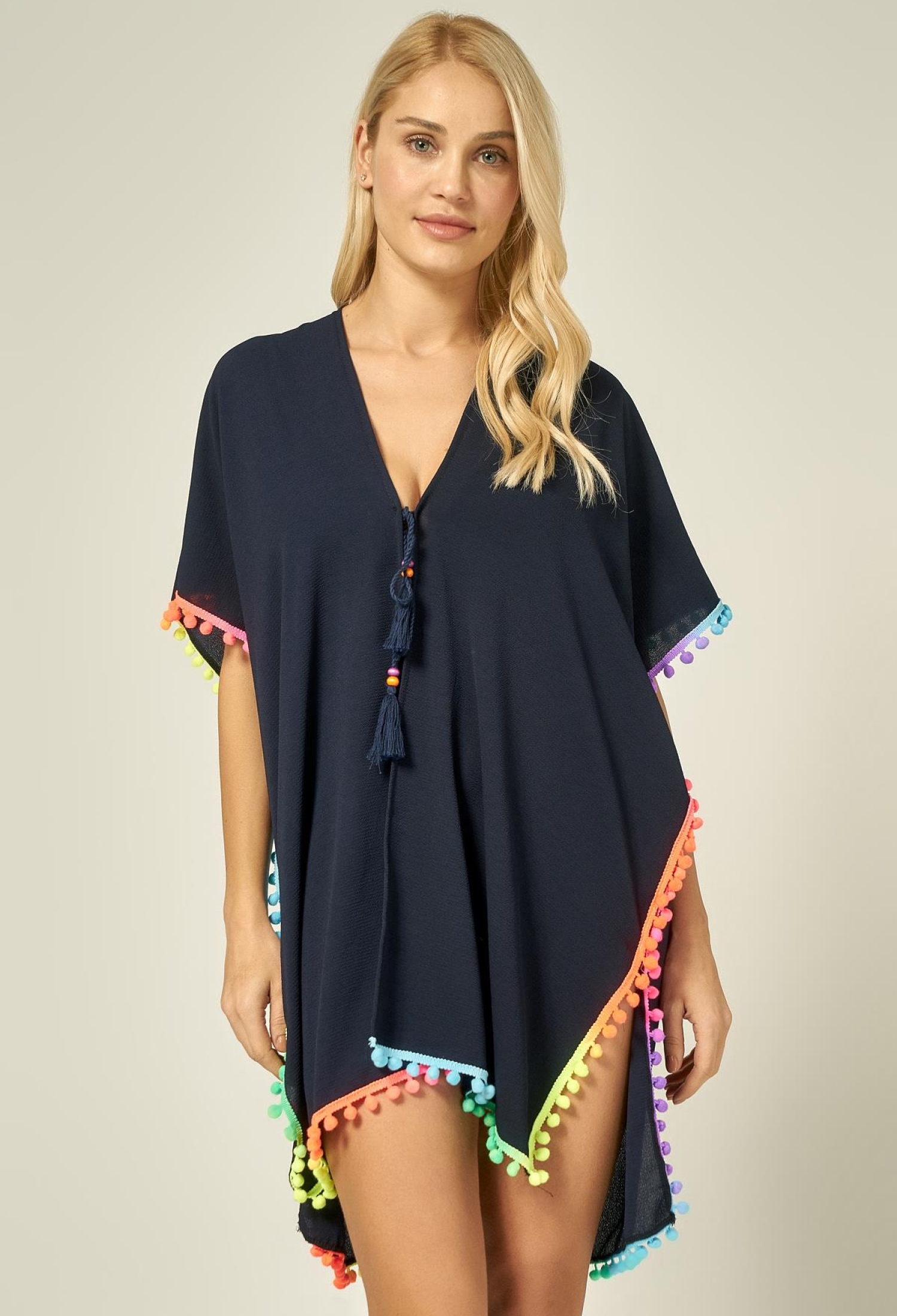 Colorful Tassel Detailed Pareo - Brand: Axesoire - Women & Kids, Baby Clothes Wholesale - TheBS Women