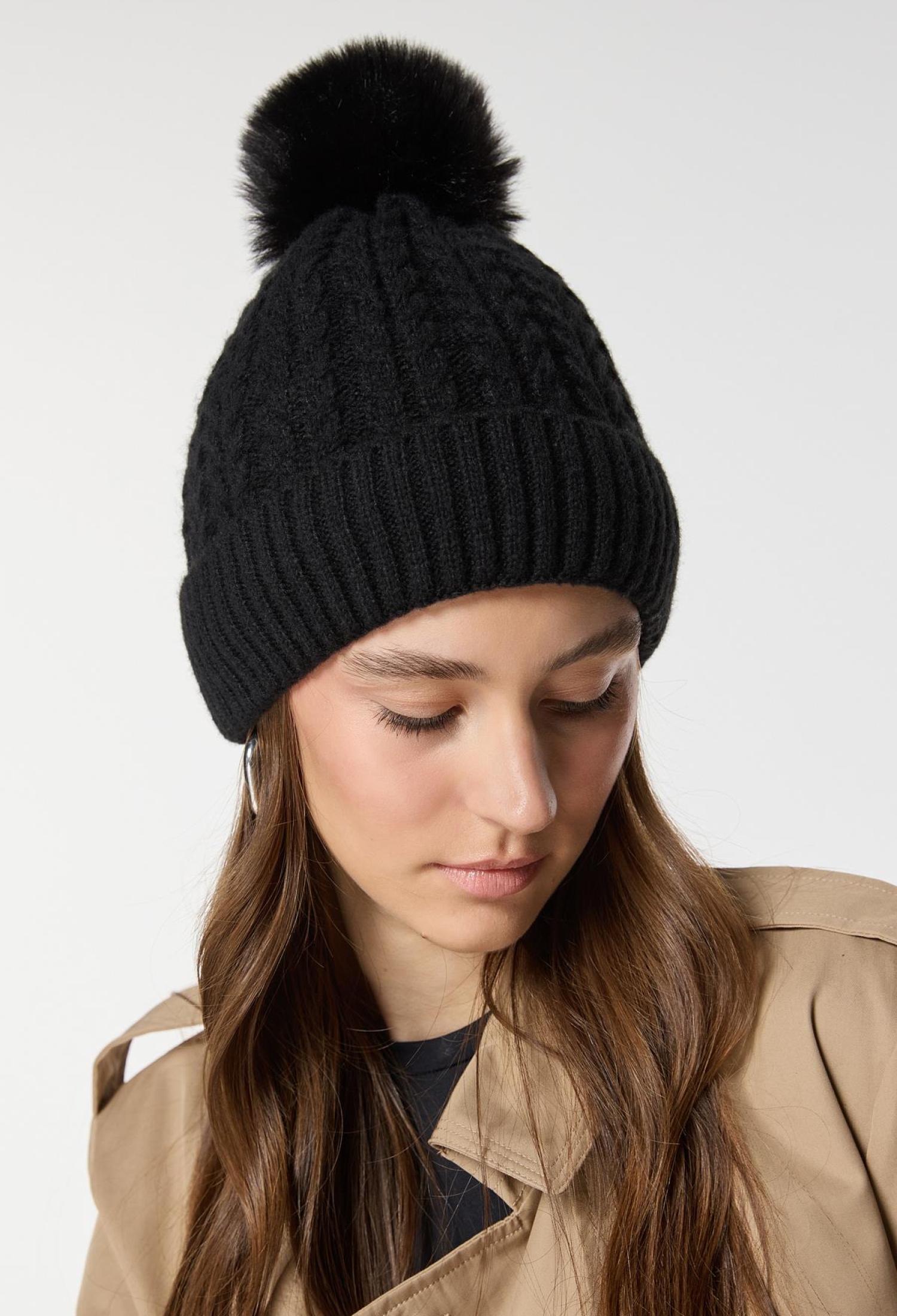 Knitted Knitted Beret With Fleece Inside - Brand: Axesoire - Women & Kids, Baby Clothes Wholesale - TheBS Women