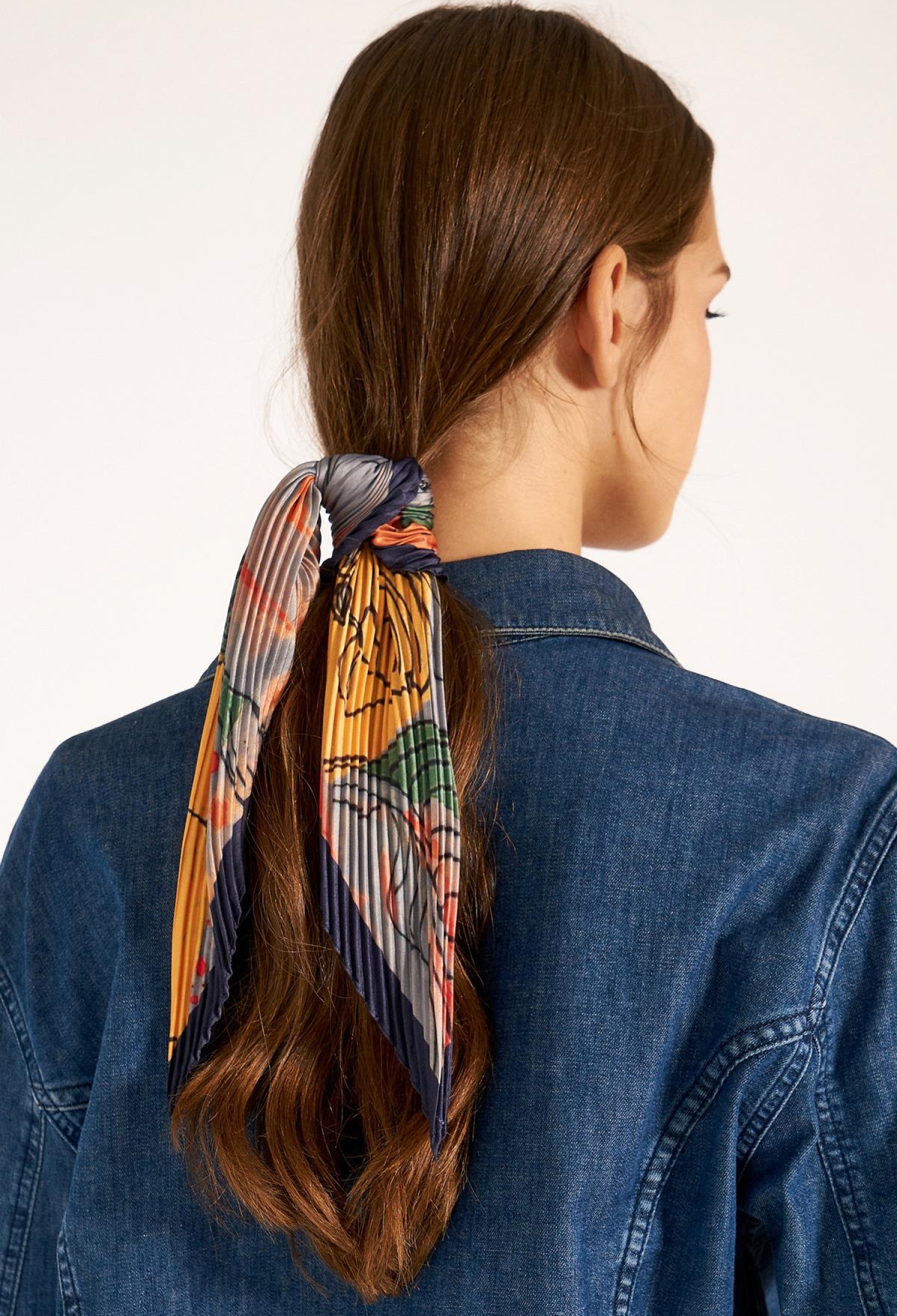 Colorful Floral Pleated Scarf - Brand: Axesoire - Women & Kids, Baby Clothes Wholesale - TheBS Women