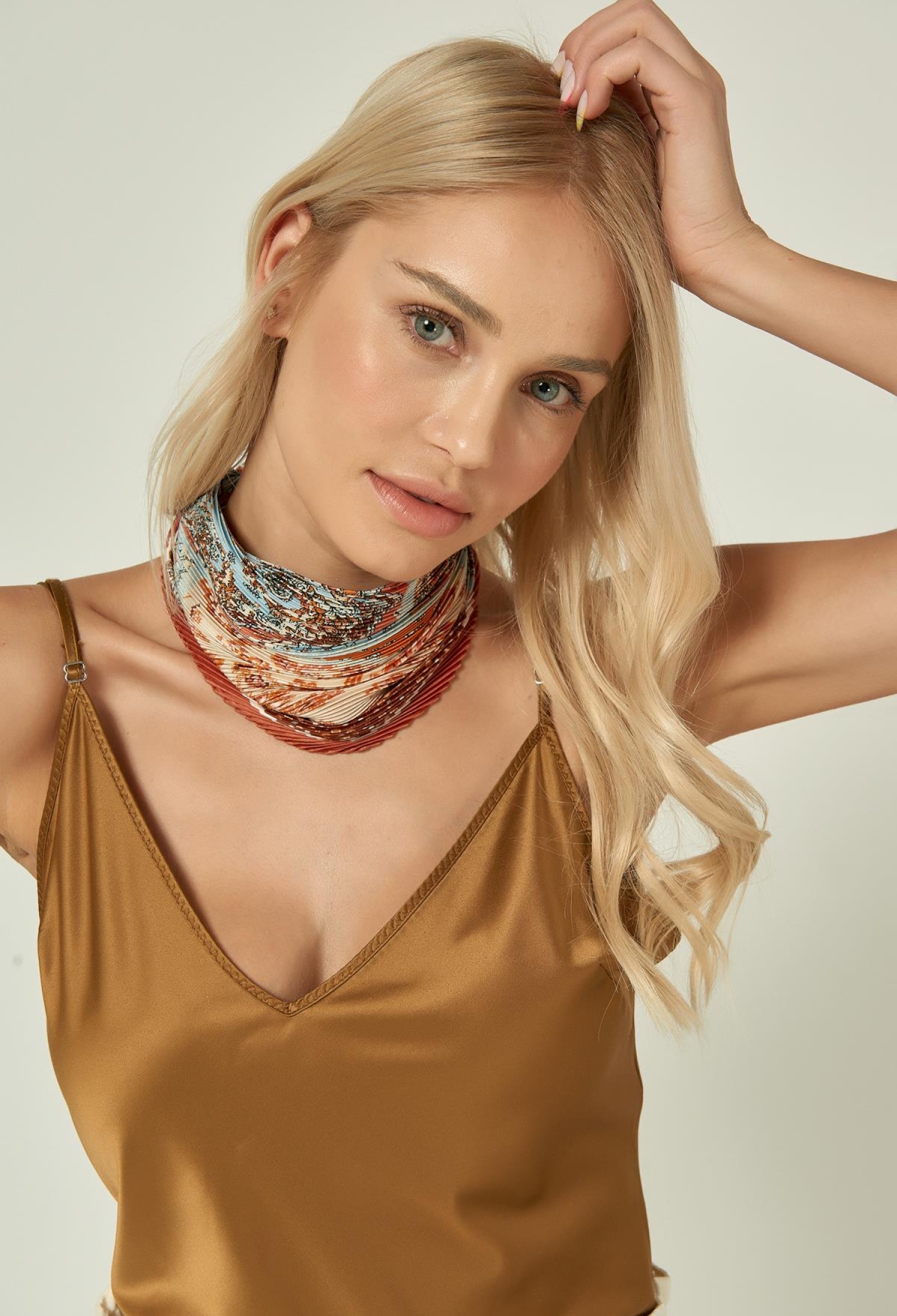 Pleated Tile Scarf - Brand: Axesoire - Women & Kids, Baby Clothes Wholesale - TheBS Women