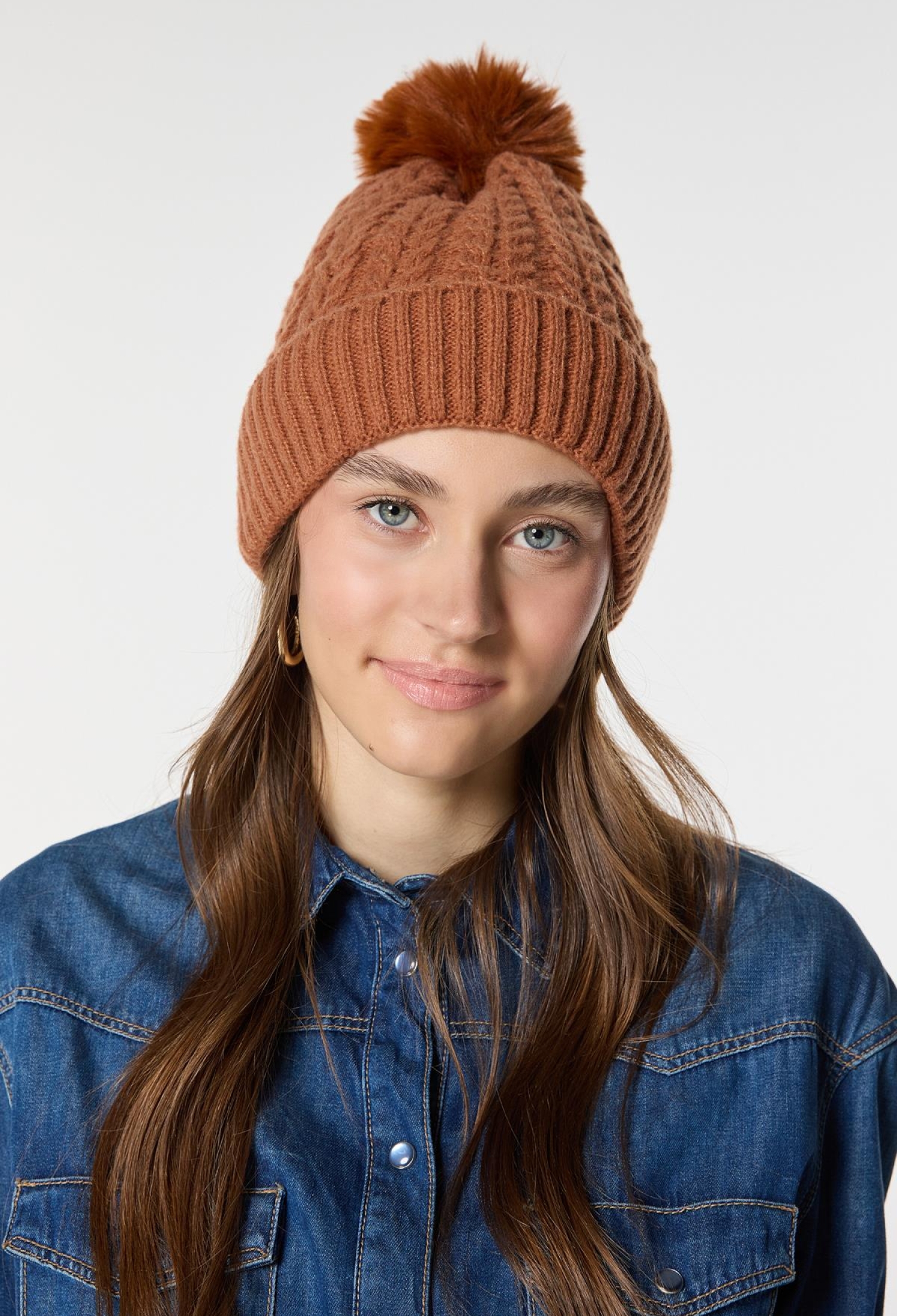 Tile Knitted Knitted Beret With Fleece Inside - Brand: Axesoire - Women & Kids, Baby Clothes Wholesale - TheBS Women