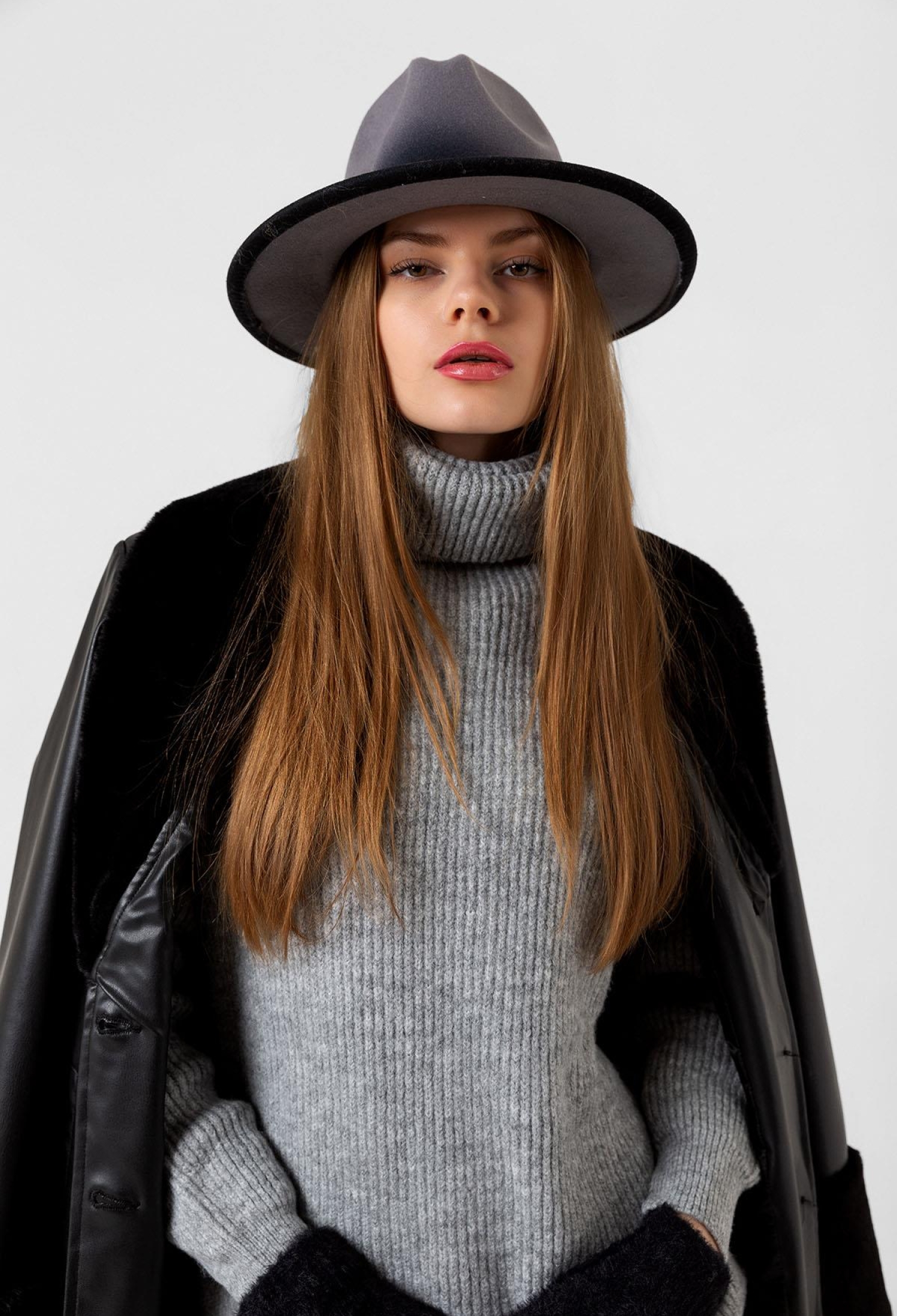 Gradient Fedora Hat - Gray - Brand: Axesoire - Women & Kids, Baby Clothes Wholesale - TheBS Women