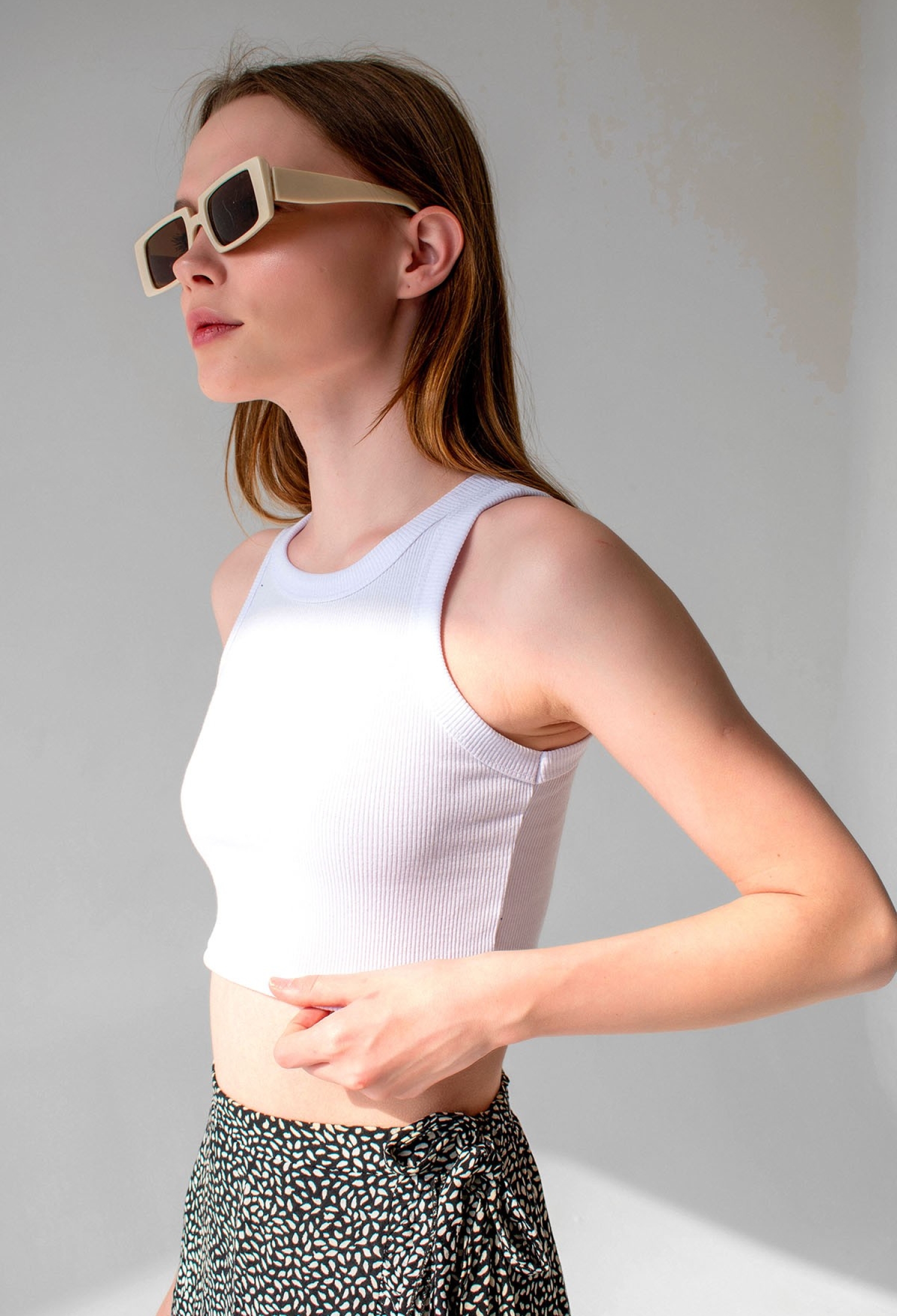 Ribbed Super Crop Halter Neck Knitted Undershirt - Brand: la & vetta - Women & Kids, Baby Clothes Wholesale - TheBS Women