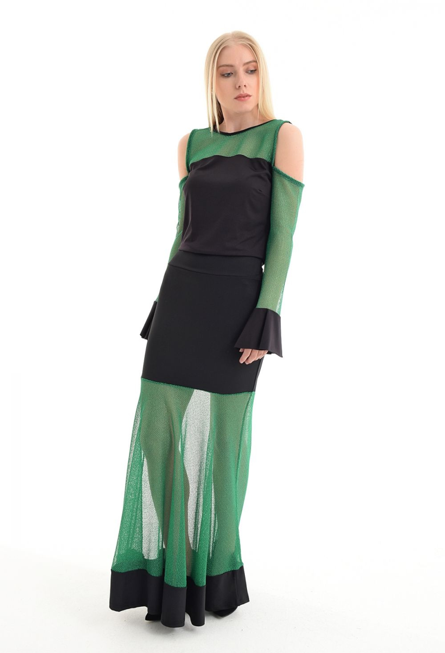 Skirt - Flared Skirt With Tulle Garnish - Brand: SENSE - Women & Kids, Baby Clothes Wholesale - TheBS Women