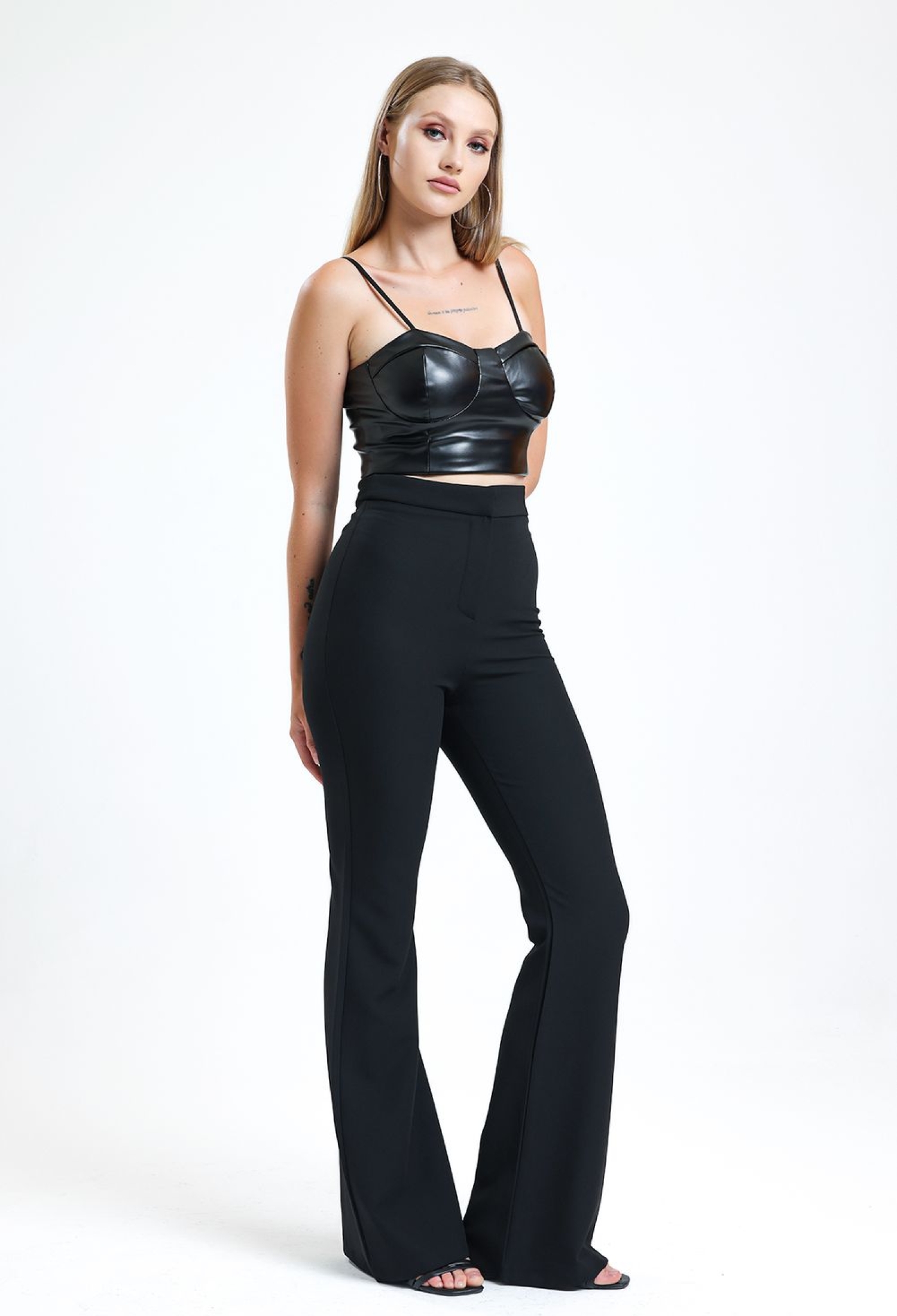 Flare Leg Zippered Pocket Hürrem Trousers - Brand: SENSE - Women & Kids, Baby Clothes Wholesale - TheBS Women