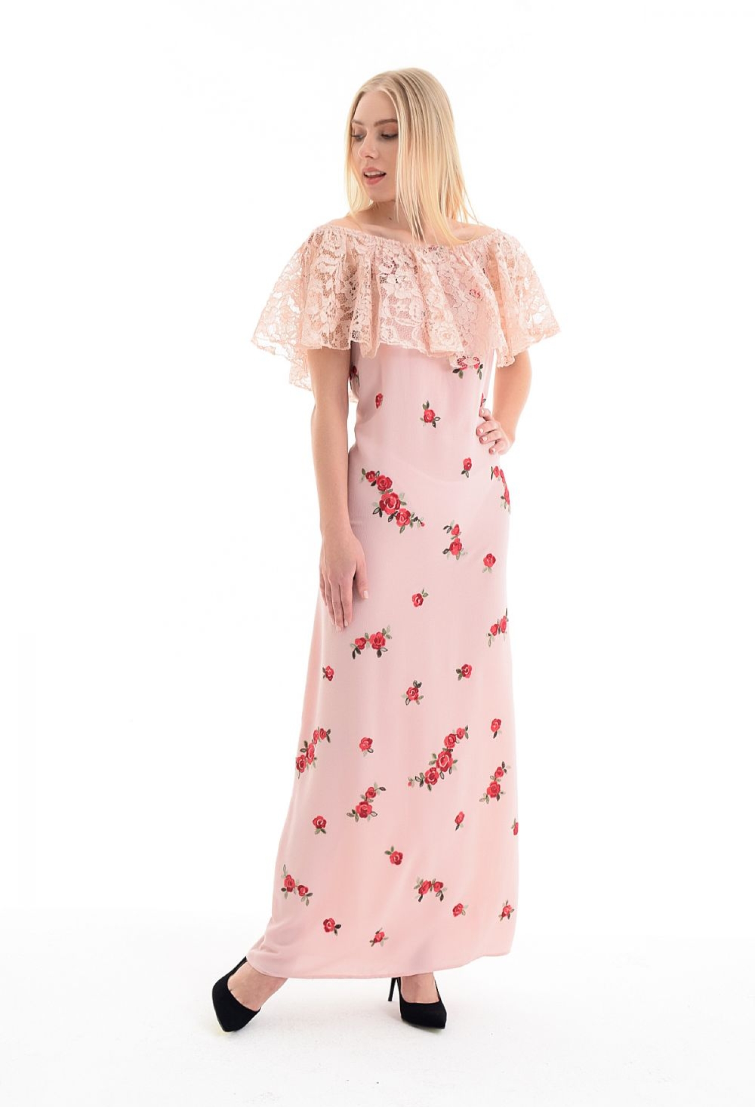 Long Dress With Lace Robe And Watery Skirt - Brand: SENSE - Women & Kids, Baby Clothes Wholesale - TheBS Women