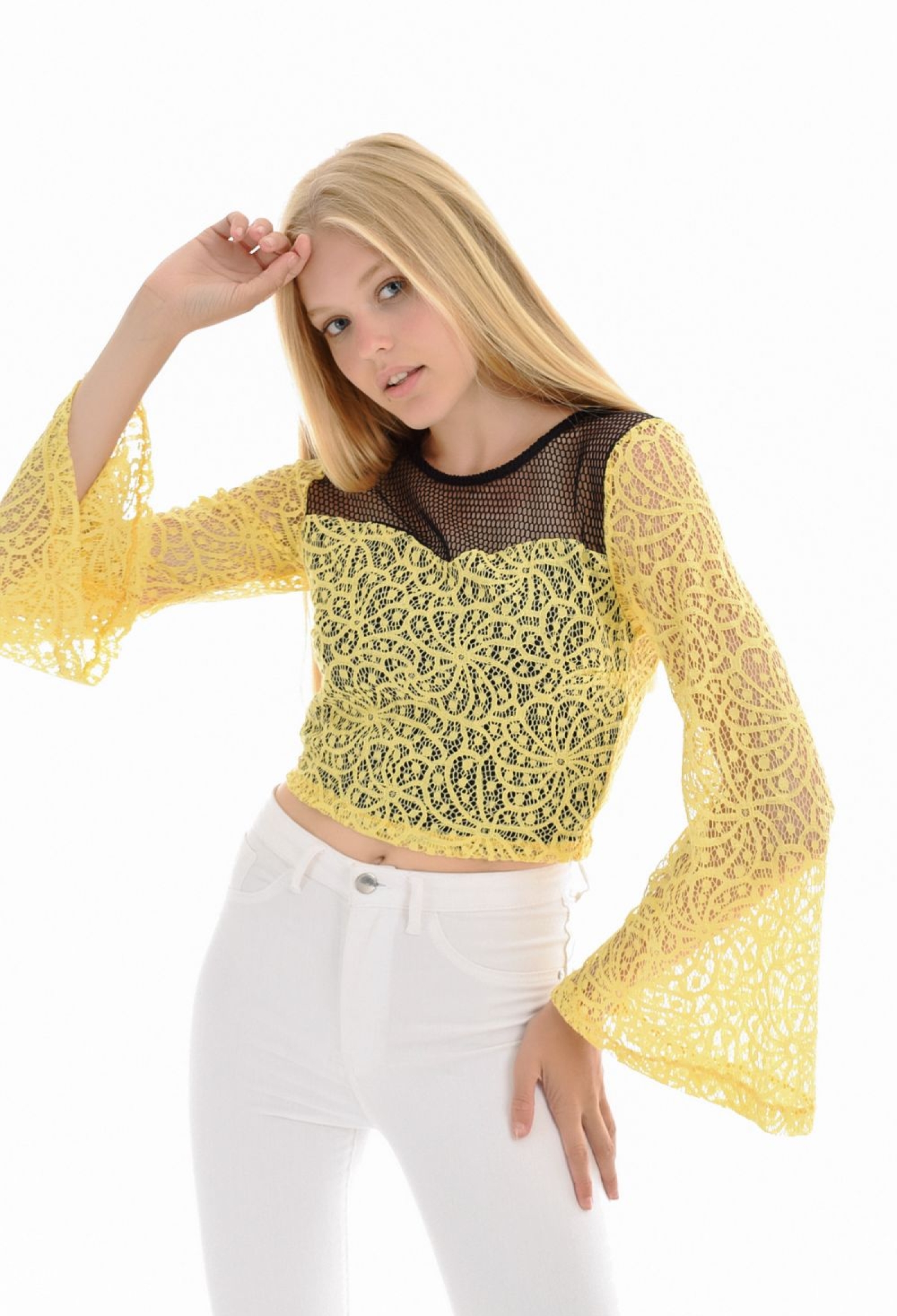 Spanish Sleeve Open Back Lace Evening Dress Blouse - Brand: SENSE - Women & Kids, Baby Clothes Wholesale - TheBS Women