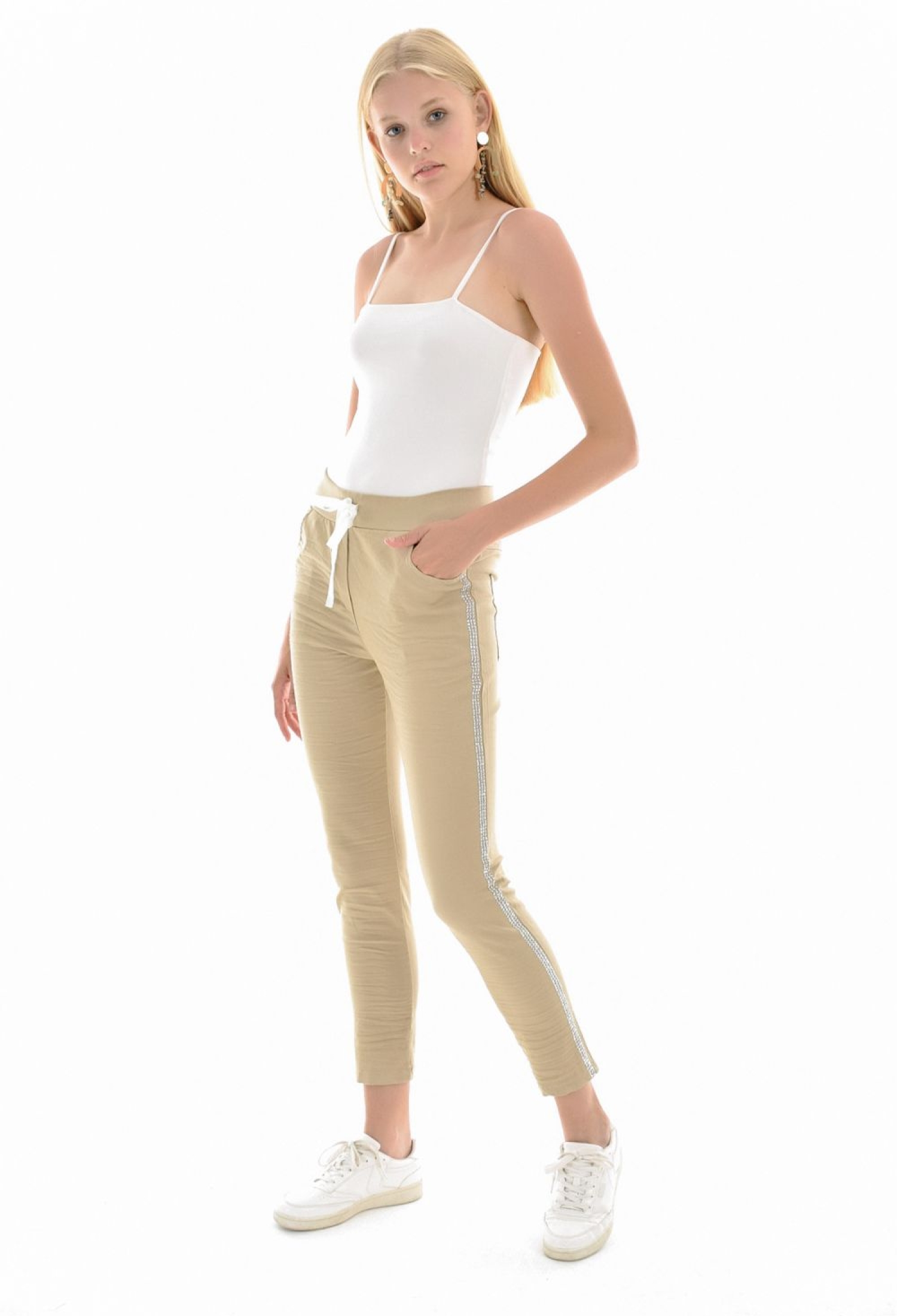 Waist Lace-up Trousers - Brand: SENSE - Women & Kids, Baby Clothes Wholesale - TheBS Women