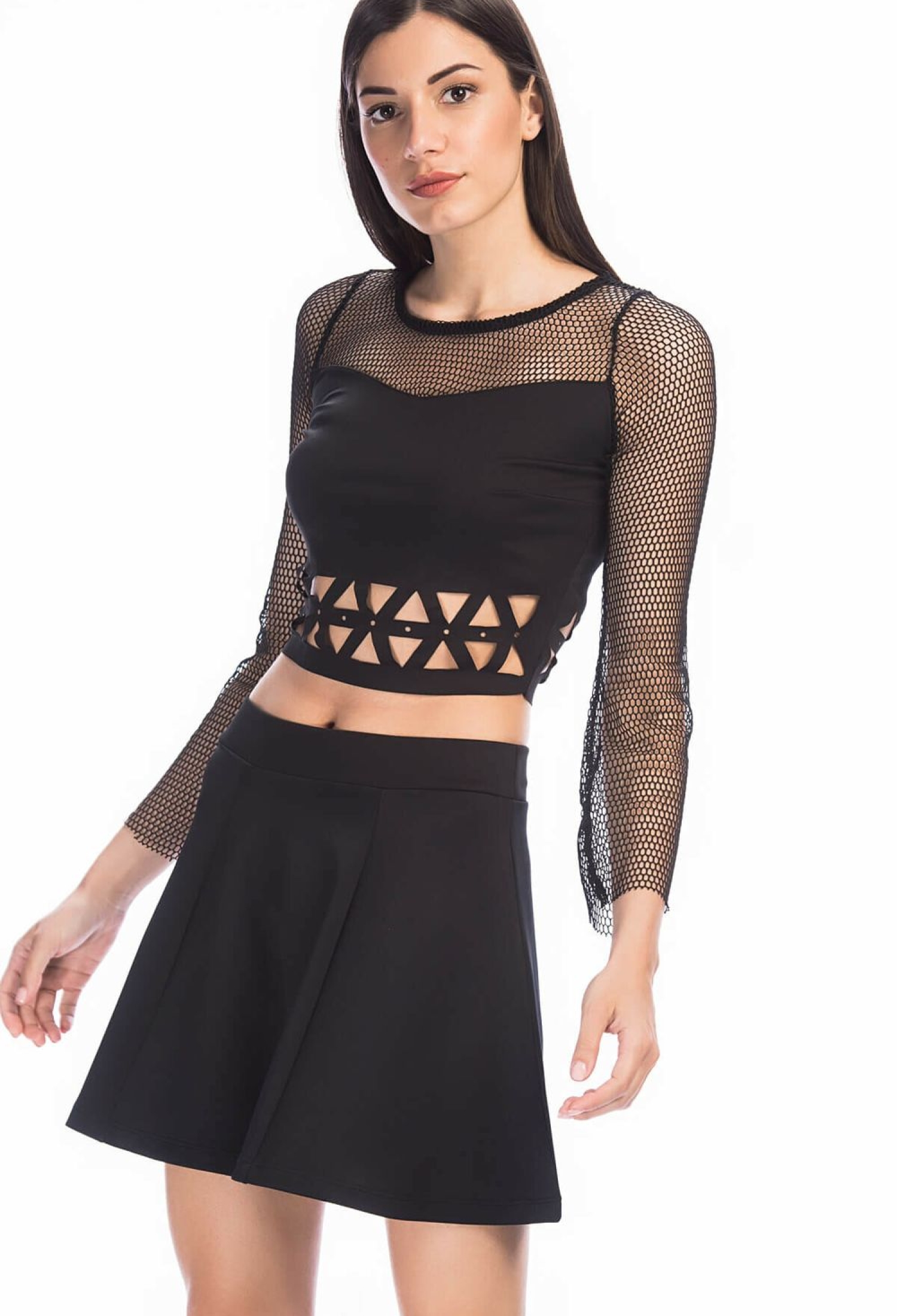 Scuba Flounce Above Knee Skirt - Brand: SENSE - Women & Kids, Baby Clothes Wholesale - TheBS Women