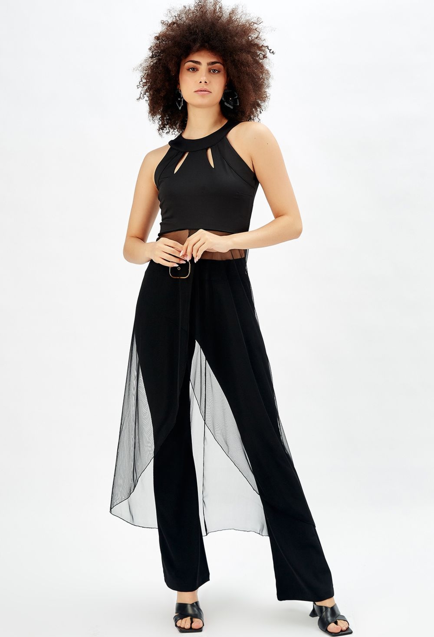 Black Chiffon Boater Blouse Evening Blouse - Brand: SENSE - Women & Kids, Baby Clothes Wholesale - TheBS Women