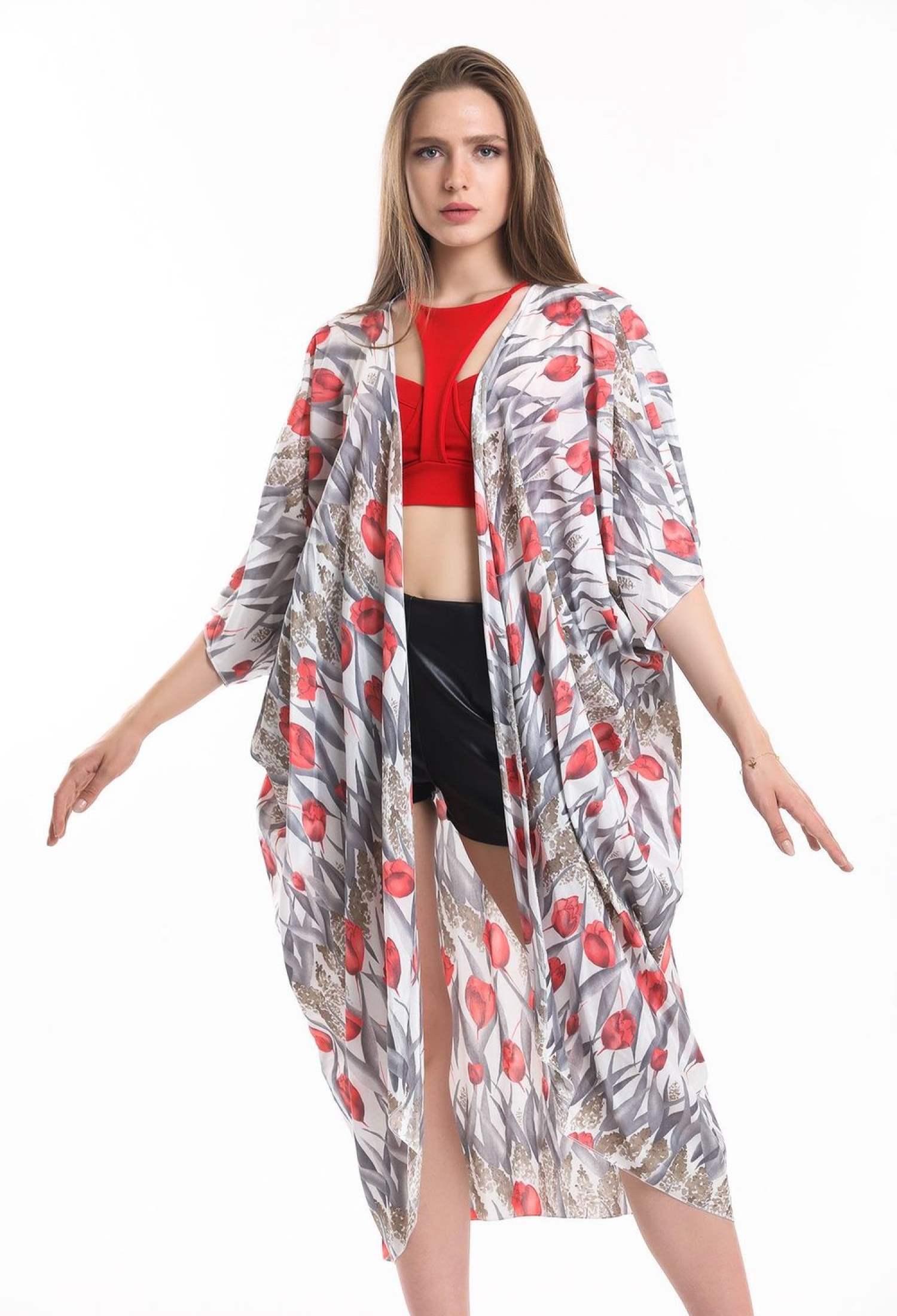 Sense TULIP DES.GRAY Chiffon Beach Kimono - Brand: SENSE - Women & Kids, Baby Clothes Wholesale - TheBS Women