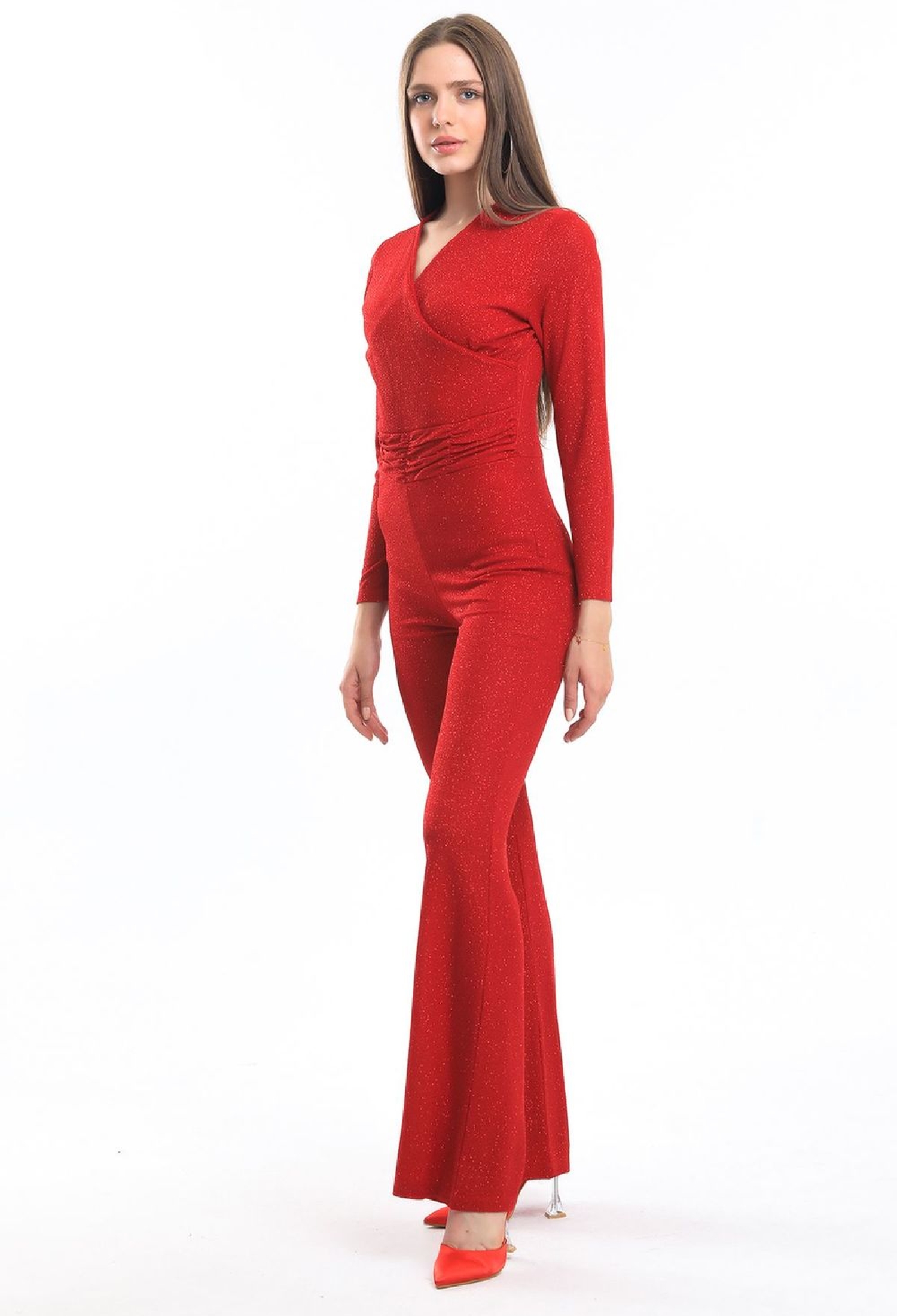 SenseDouble Breasted Glitter Knitted Crepe Evening Dress Jumpsuit - Brand: SENSE - Women & Kids, Baby Clothes Wholesale - TheBS Women