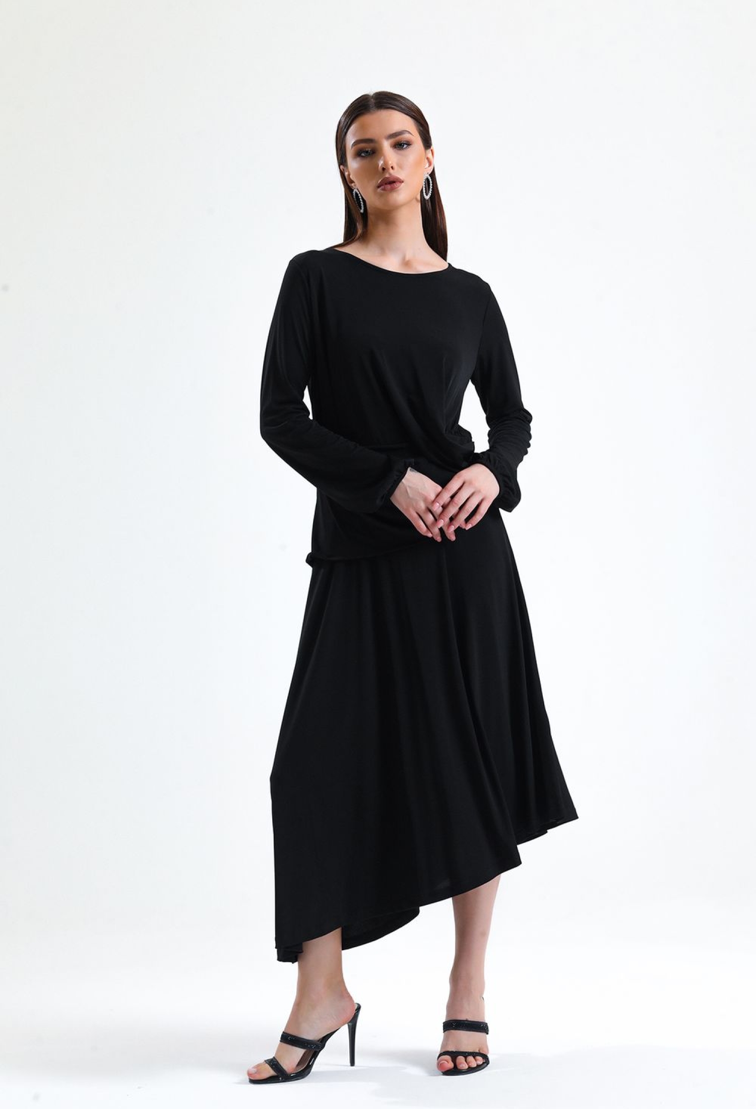 Sense Black Flounce Waist Sandy Dress - Brand: SENSE - Women & Kids, Baby Clothes Wholesale - TheBS Women