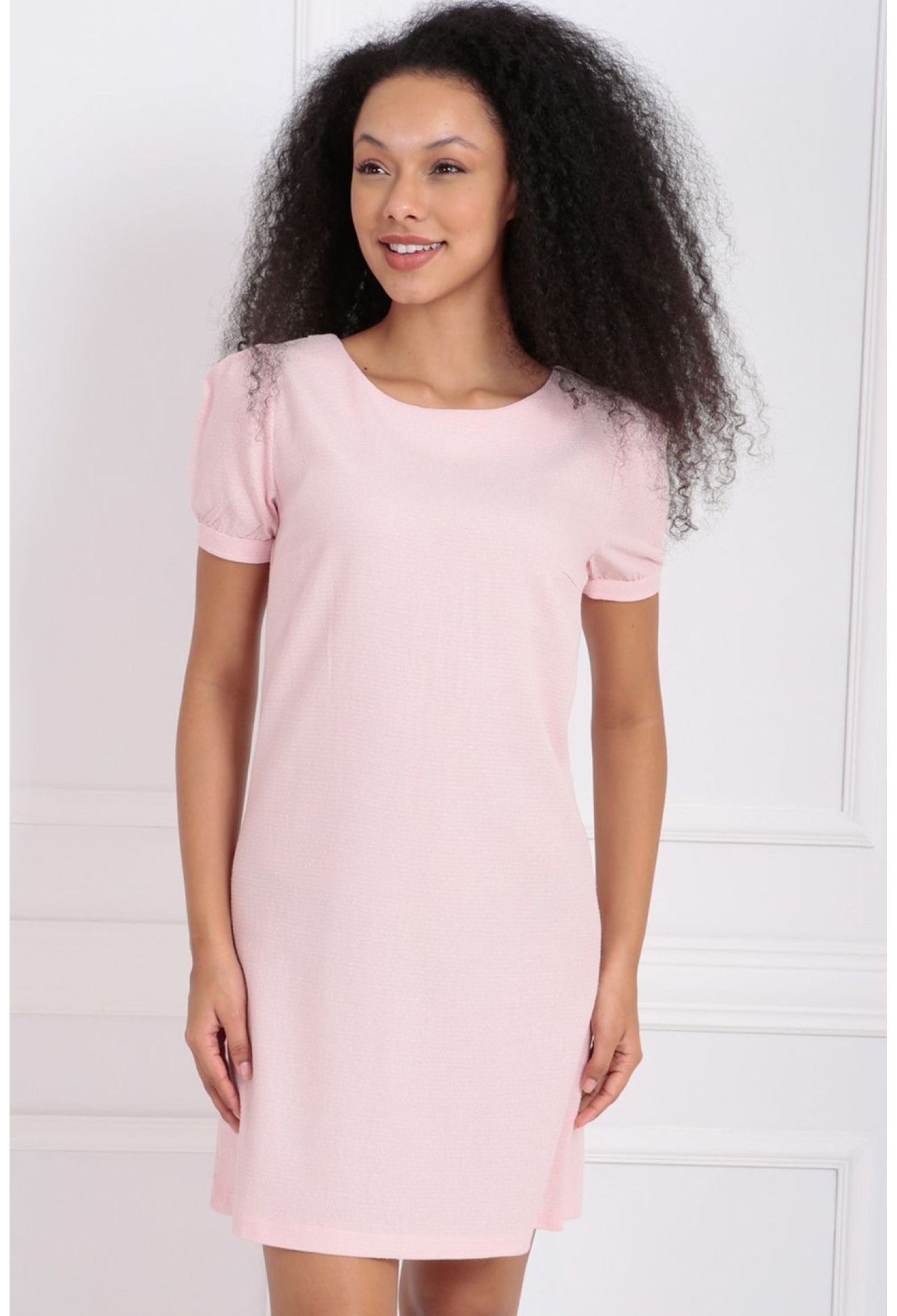 SenseShort Sleeve Dress With Hidden Zipper On The Back - Brand: SENSE - Women & Kids, Baby Clothes Wholesale - TheBS Women