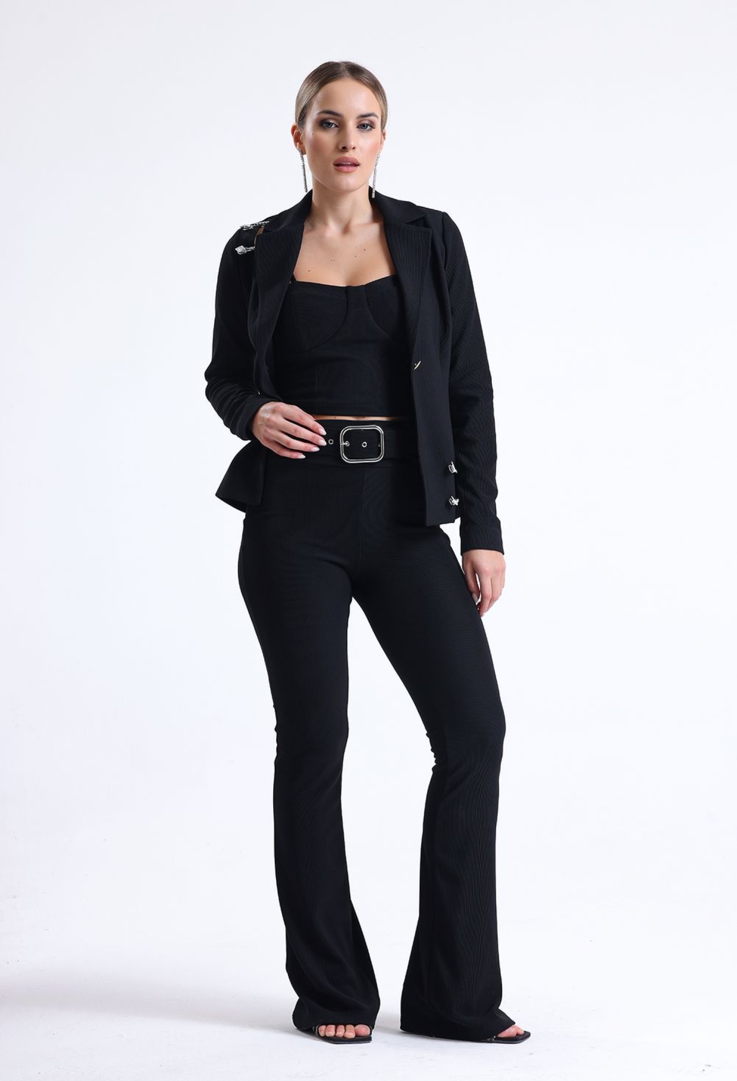 SenseBelt Detailed Ottoman Trousers - Brand: SENSE - Women & Kids, Baby Clothes Wholesale - TheBS Women