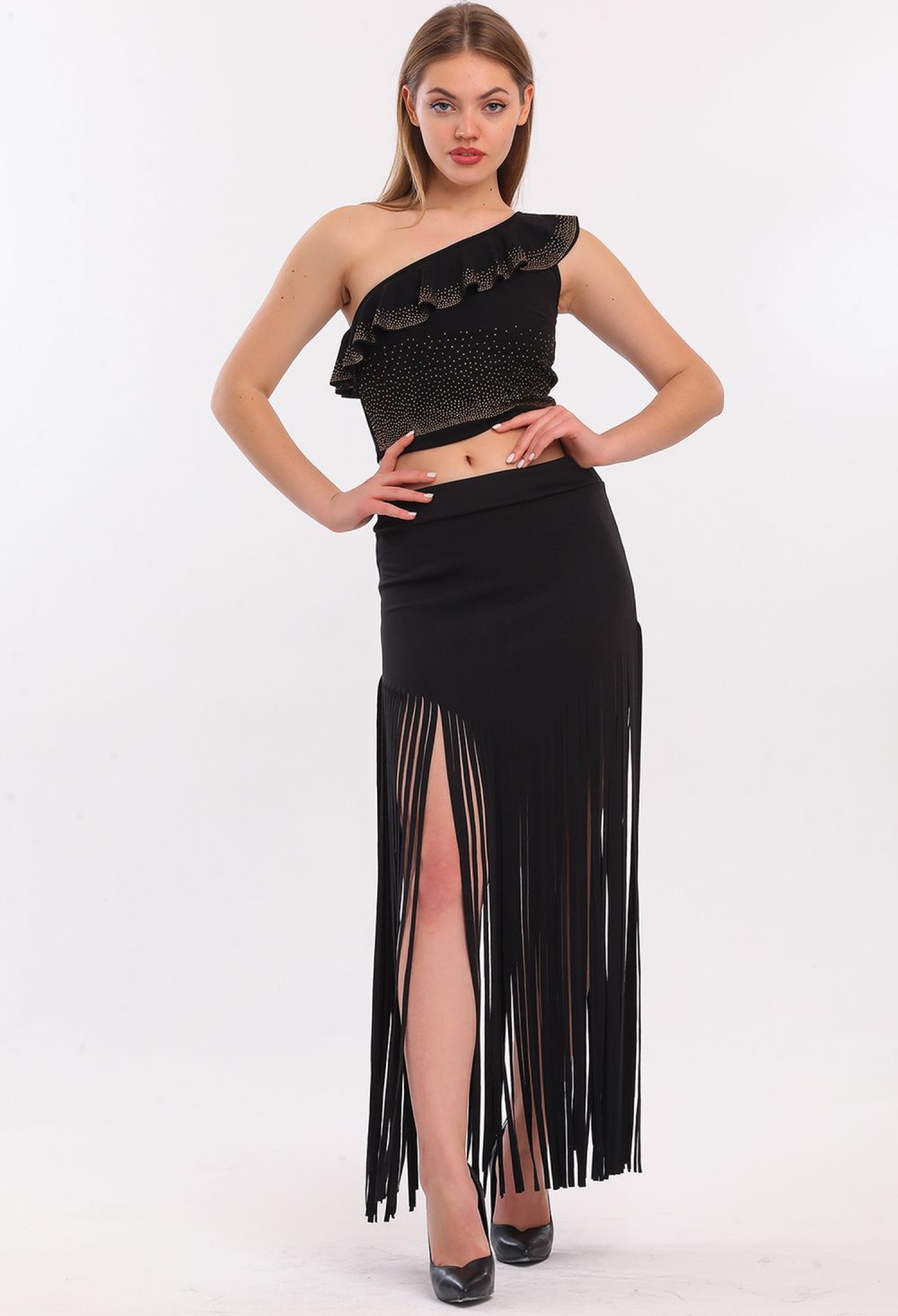 SenseTasseled Scuba Evening Skirt - Brand: SENSE - Women & Kids, Baby Clothes Wholesale - TheBS Women