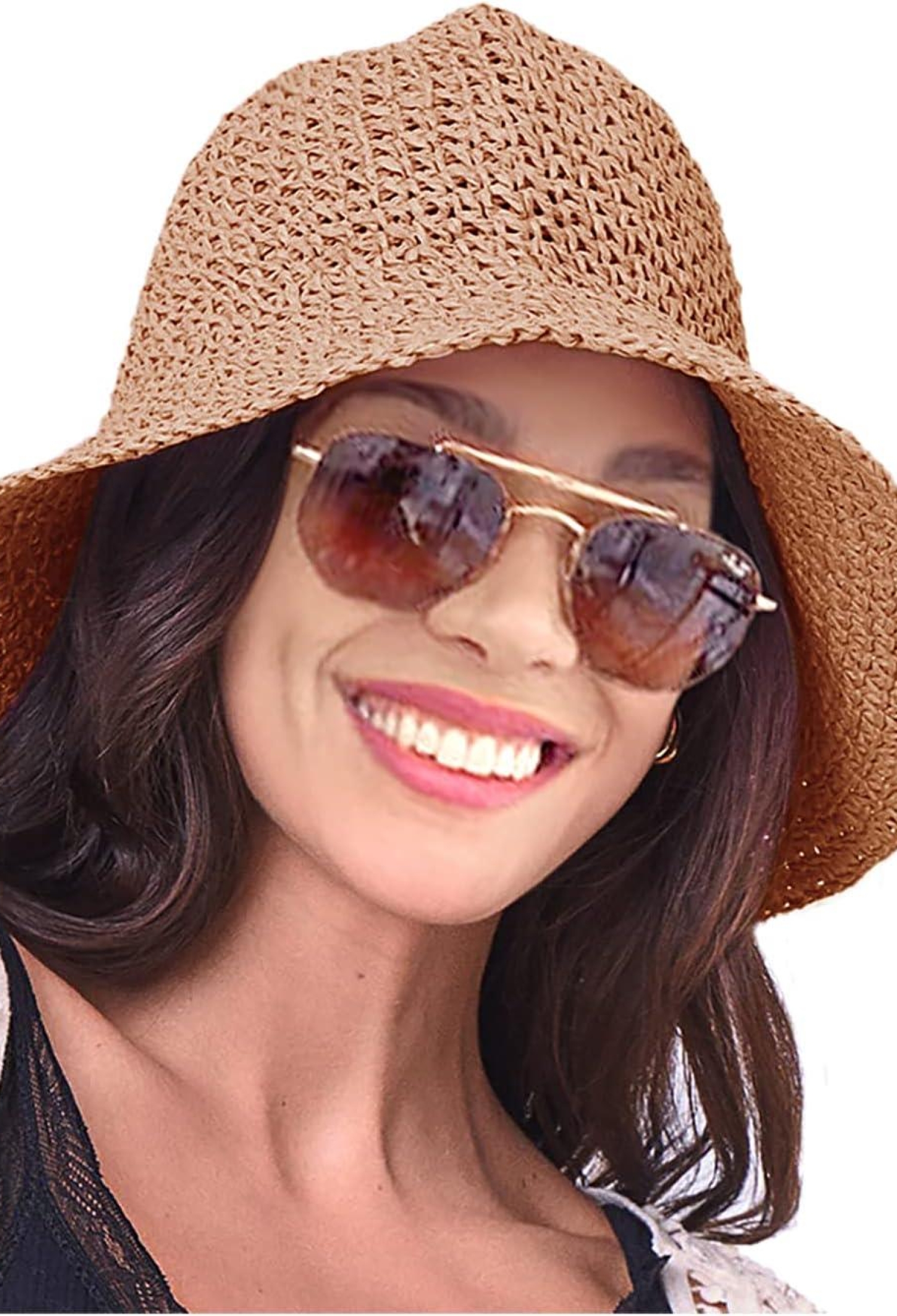 Hand Knitted Straw Hat - Brand: Axesoire - Women & Kids, Baby Clothes Wholesale - TheBS Women