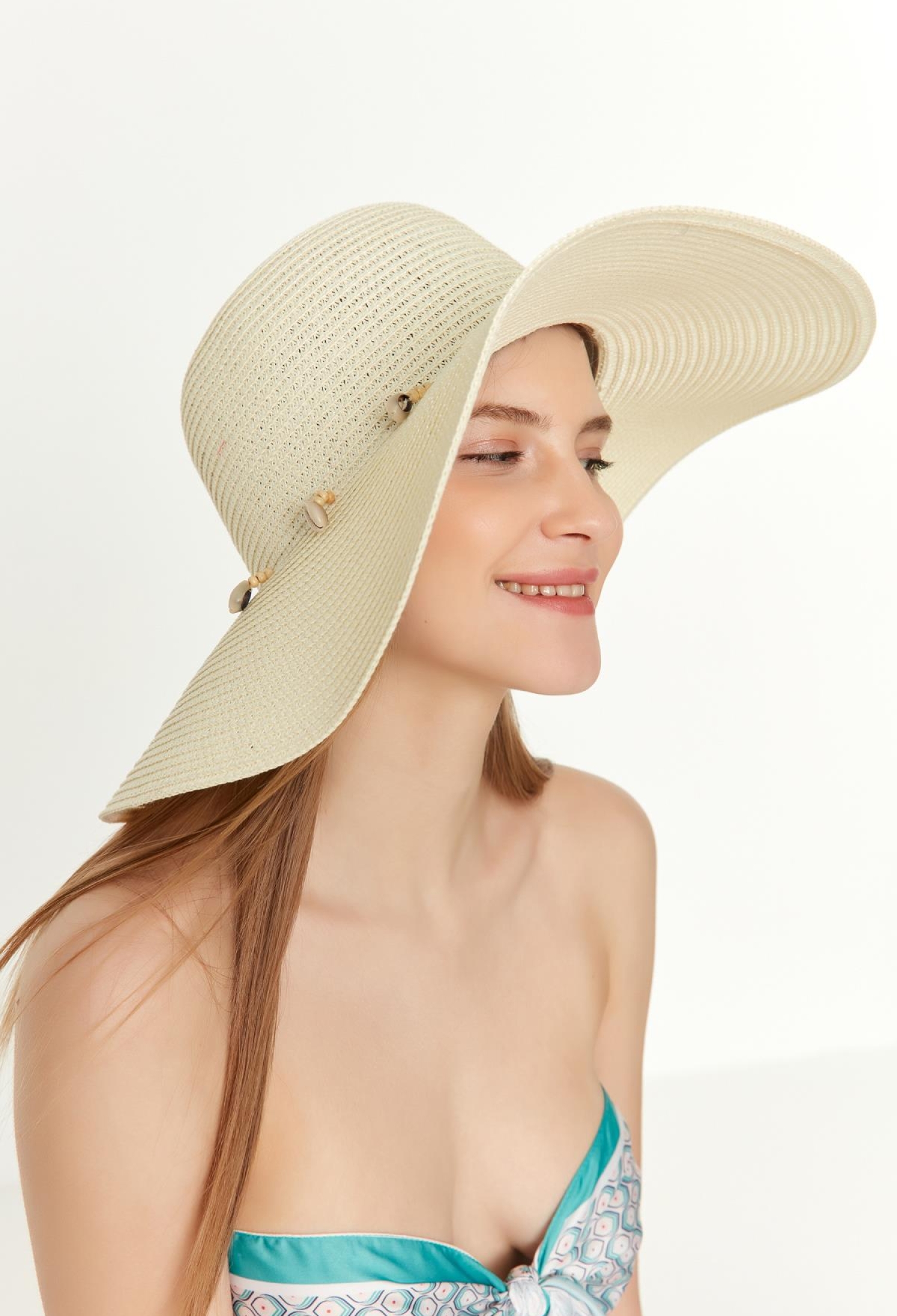 Conch Wide Straw Hat - Brand: Axesoire - Women & Kids, Baby Clothes Wholesale - TheBS Women
