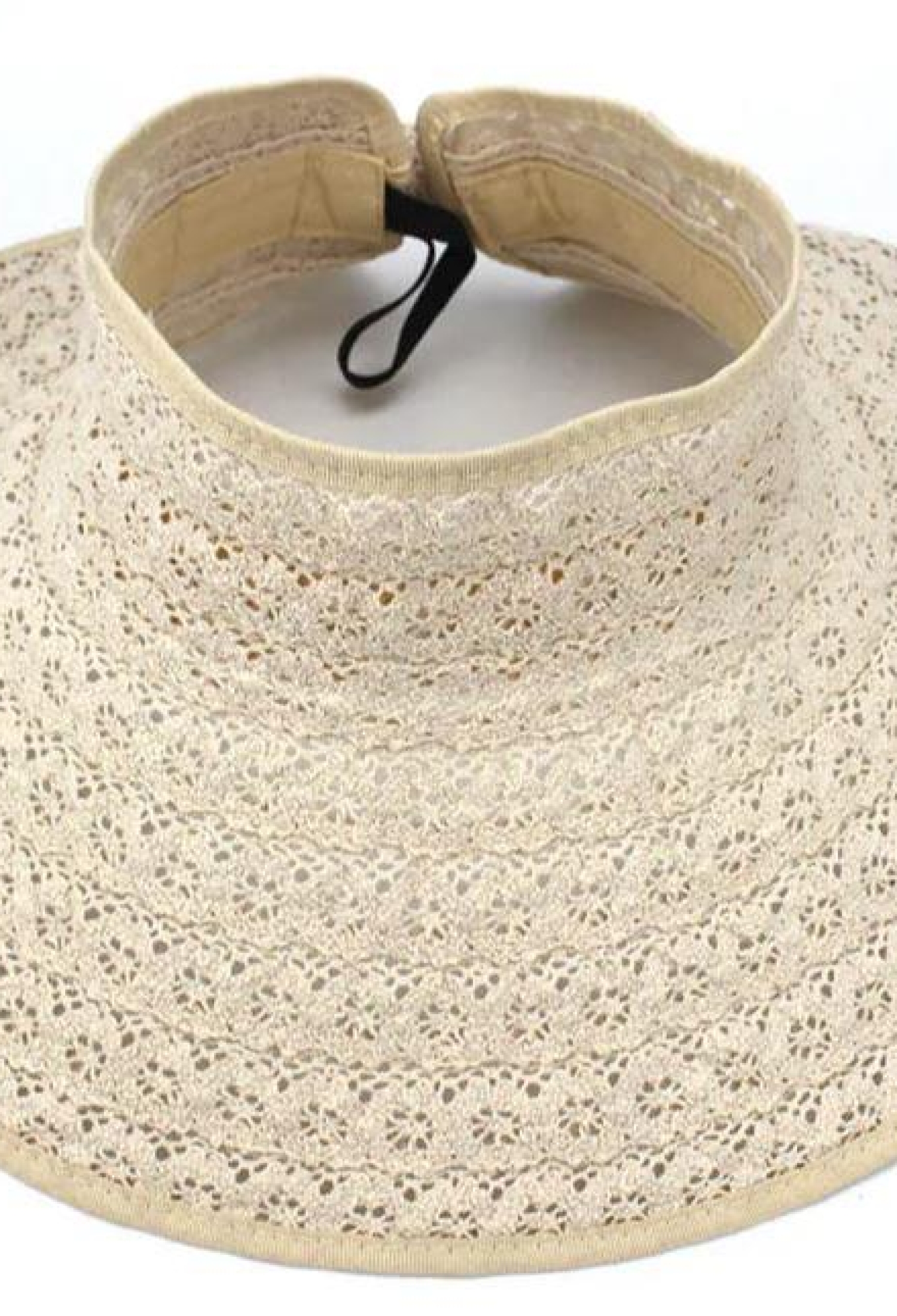 Wide Straw Hat With Lace Open Top - Brand: Axesoire - Women & Kids, Baby Clothes Wholesale - TheBS Women