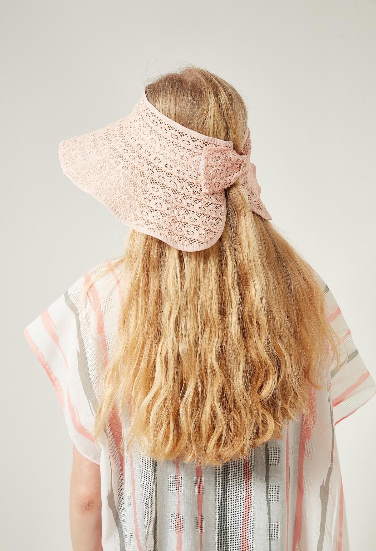Wide Straw Hat With Lace Open Top - Brand: Axesoire - Women & Kids, Baby Clothes Wholesale - TheBS Women