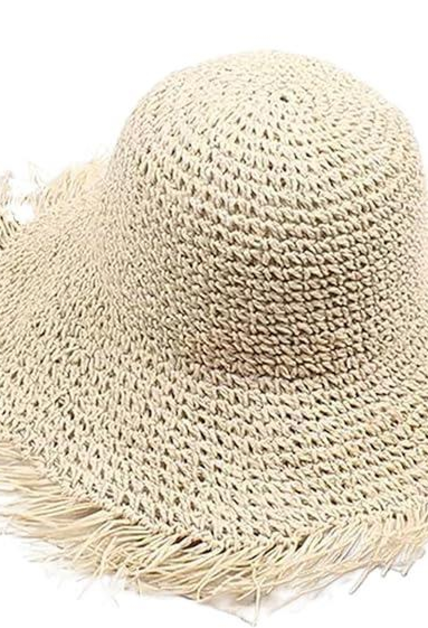 Hand Knitted Fringed Straw Hat - Brand: Axesoire - Women & Kids, Baby Clothes Wholesale - TheBS Women