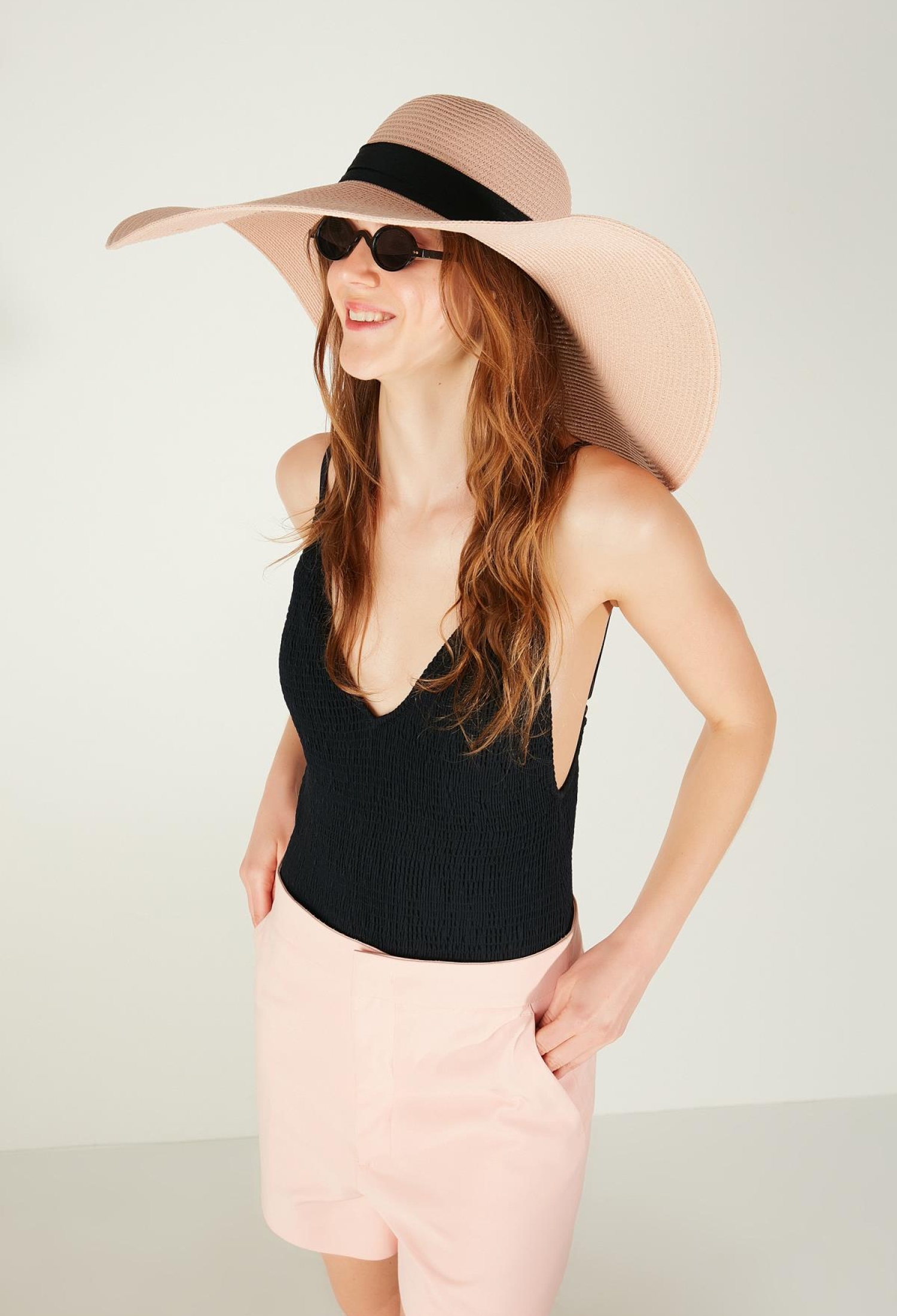 Wide Straw Hat With Belt - Brand: Axesoire - Women & Kids, Baby Clothes Wholesale - TheBS Women