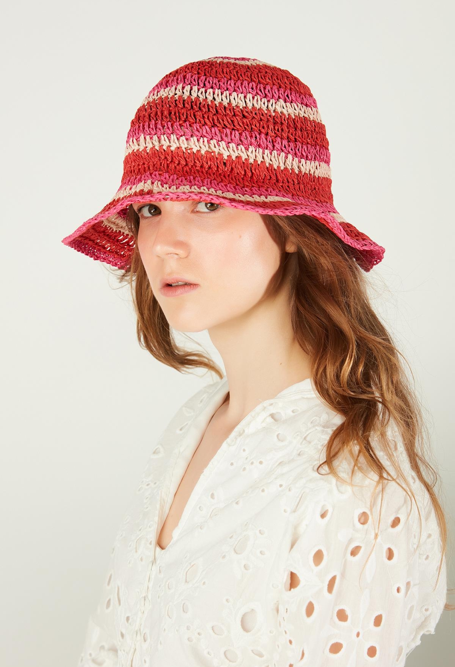Striped Straw Hat - Brand: Axesoire - Women & Kids, Baby Clothes Wholesale - TheBS Women
