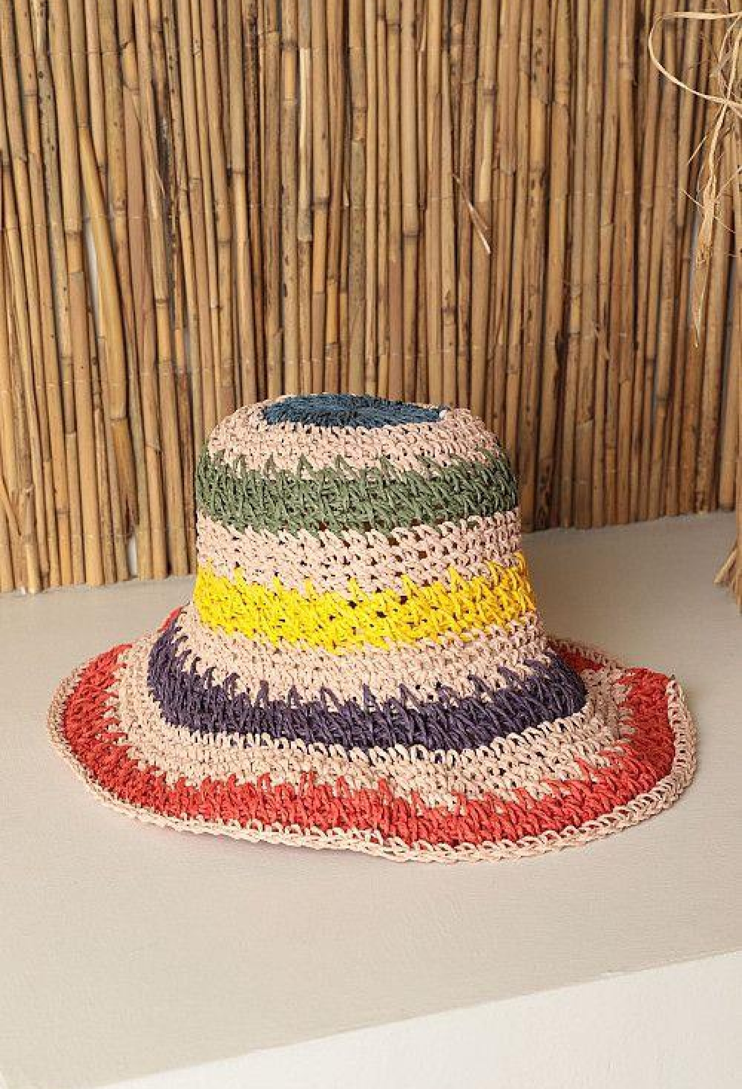 Color Braided Straw Hat - Brand: Axesoire - Women & Kids, Baby Clothes Wholesale - TheBS Women
