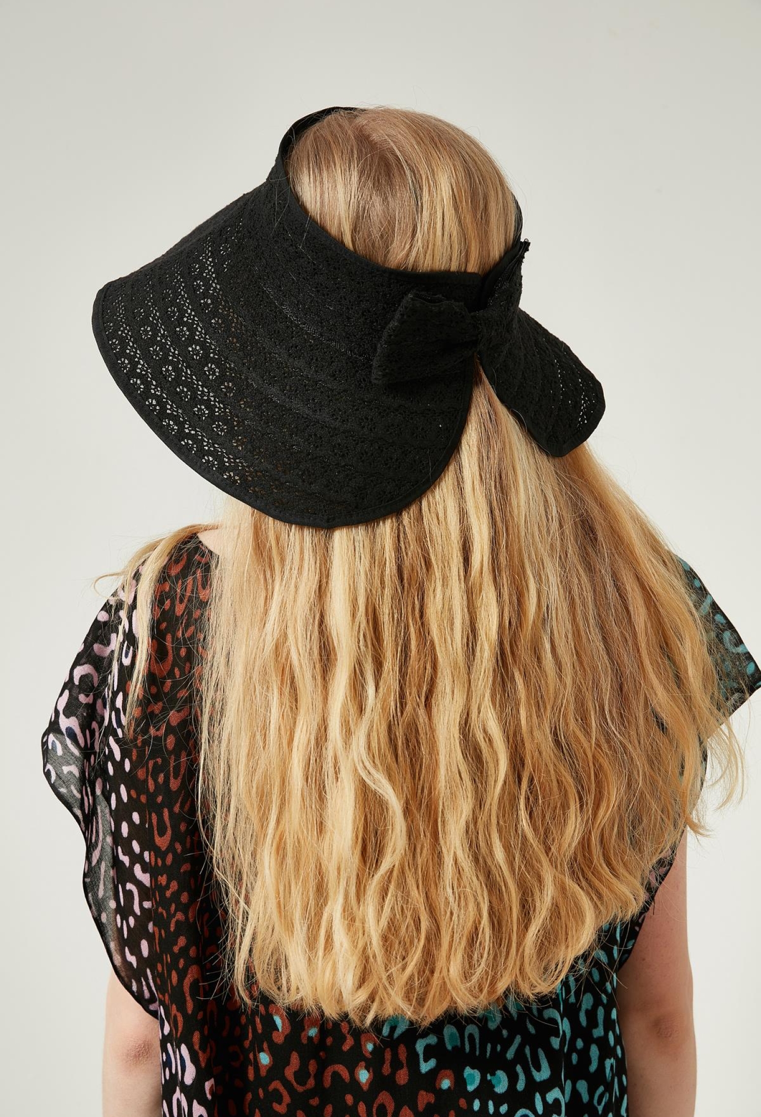 Lace Open Top Wide Straw Visor Hat - Brand: Axesoire - Women & Kids, Baby Clothes Wholesale - TheBS Women