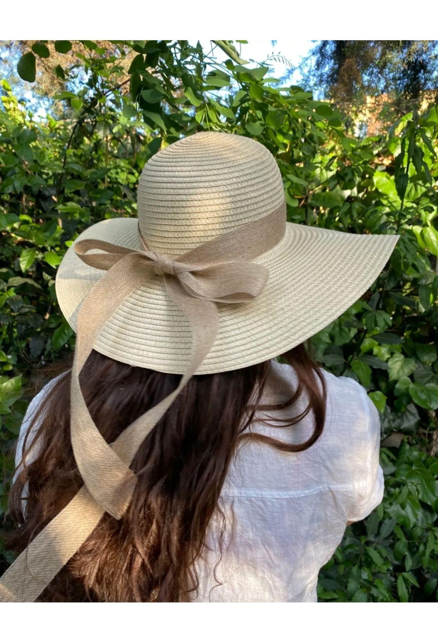 Wide Straw Hat With Jute Rope Bow - Brand: Axesoire - Women & Kids, Baby Clothes Wholesale - TheBS Women