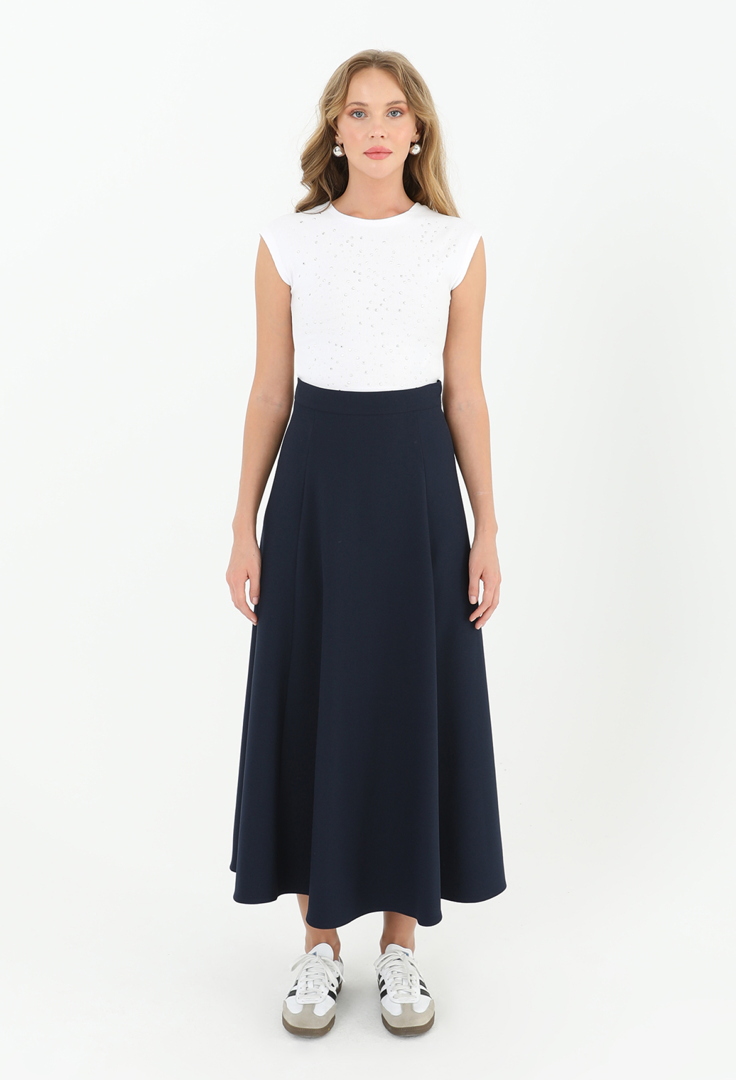 Flared Skirt With Zipper - Brand: Puane - Women & Kids, Baby Clothes Wholesale - TheBS Women