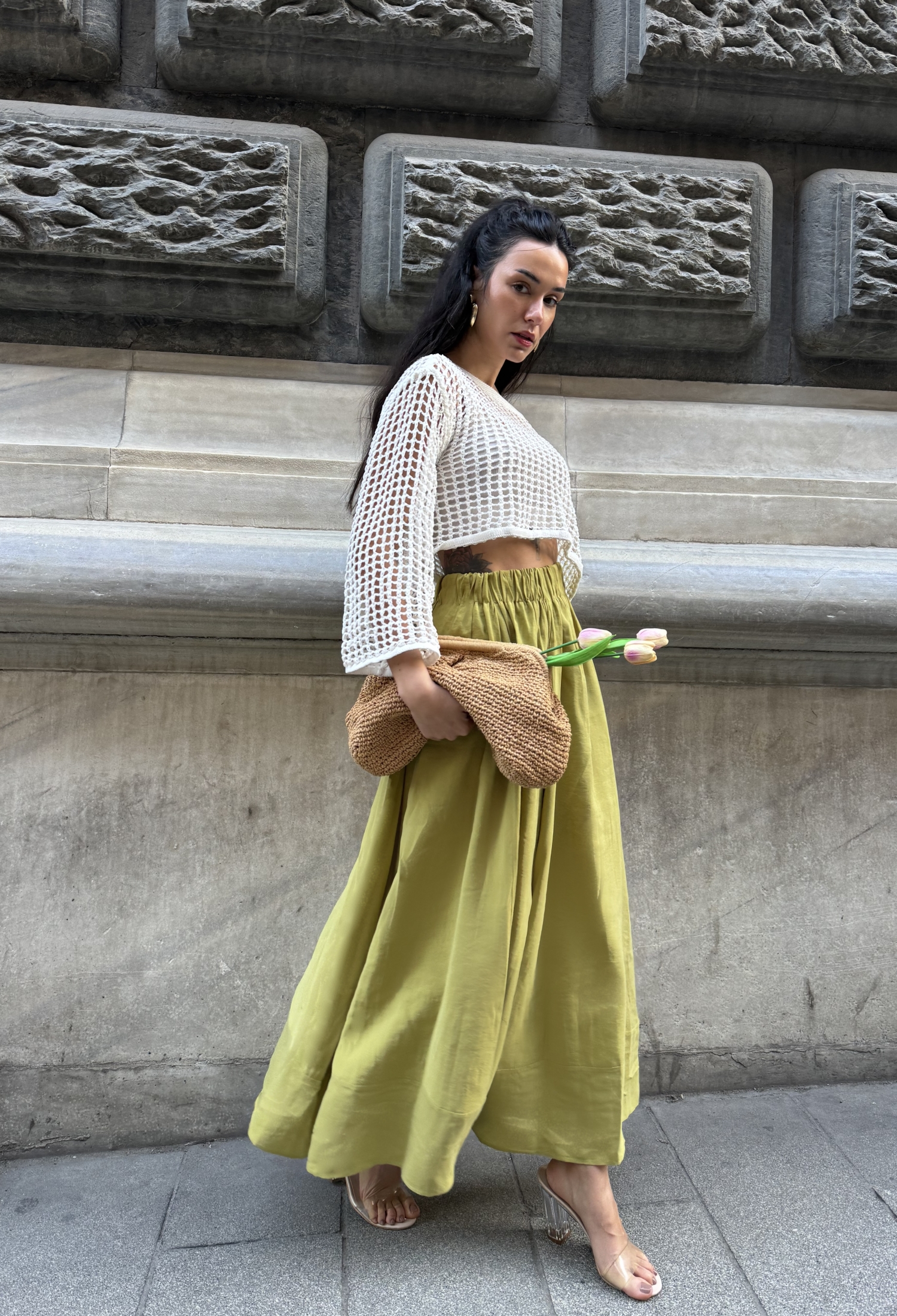 Oil100% Modal Long Skirt 29078 - Brand: First Angels - Women & Kids, Baby Clothes Wholesale - TheBS Women