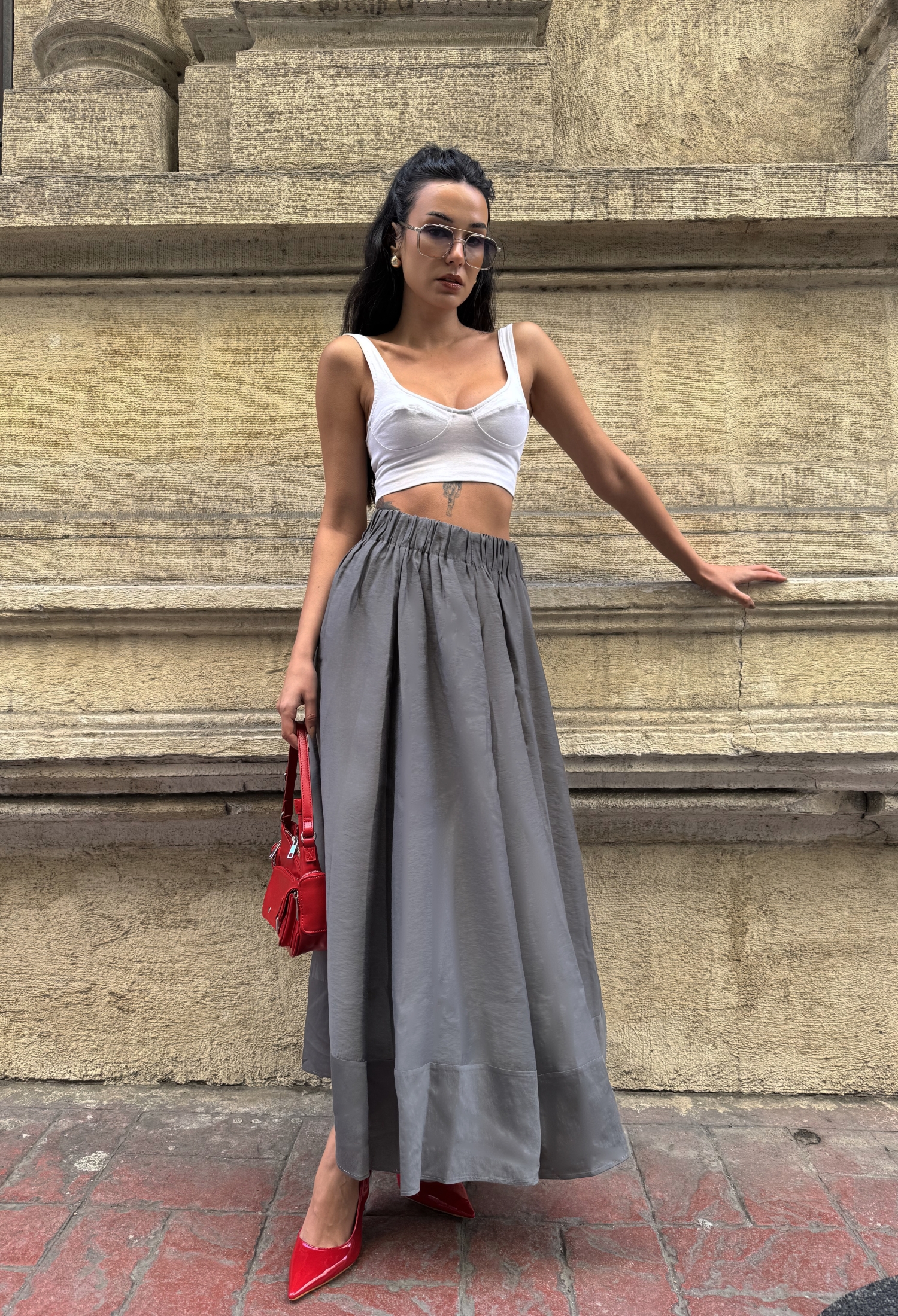 100% Modal Long Skirt 29078 - Brand: First Angels - Women & Kids, Baby Clothes Wholesale - TheBS Women