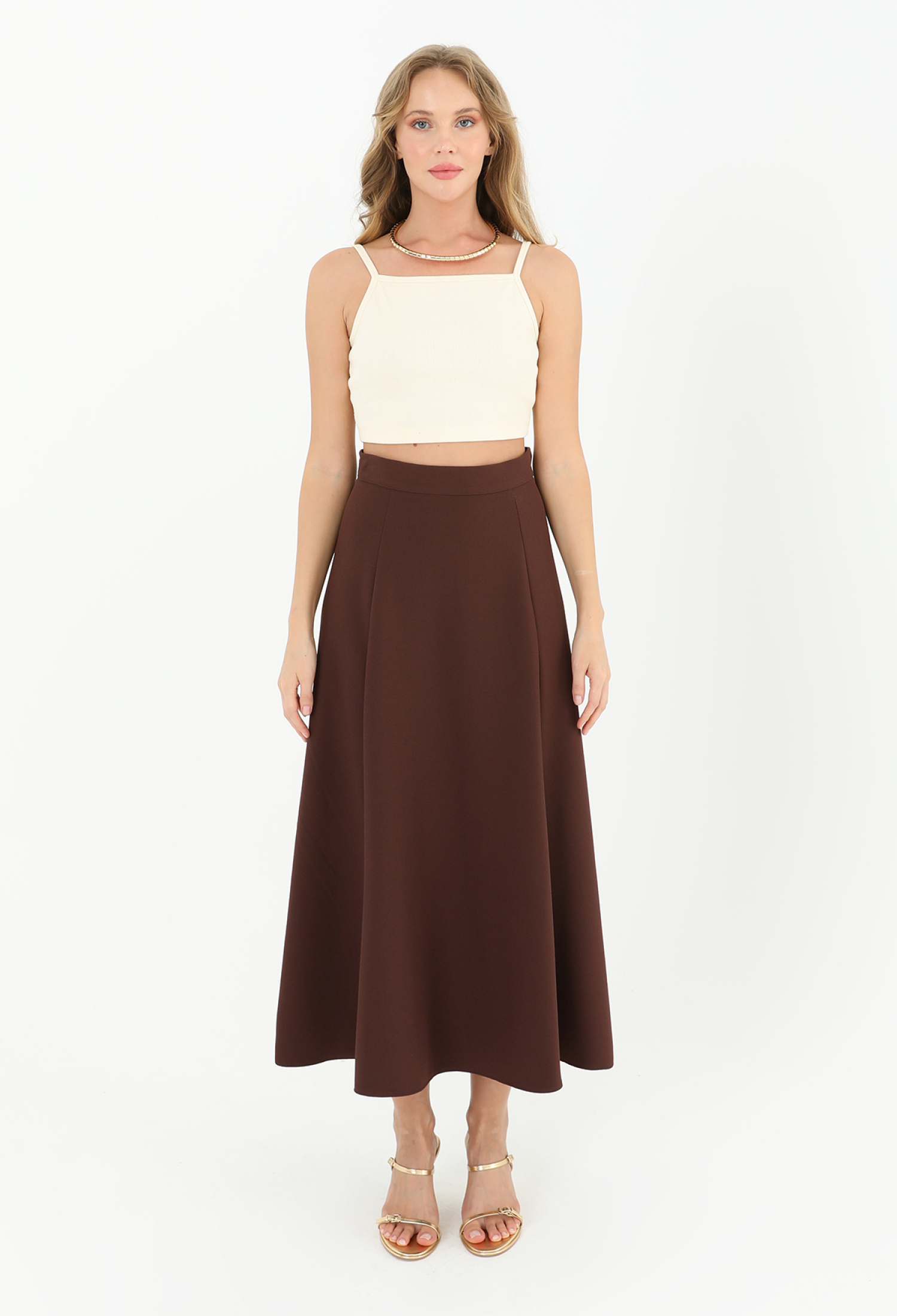 Women's Zipper Flared Skirt - Brand: Puane - Women & Kids, Baby Clothes Wholesale - TheBS Women