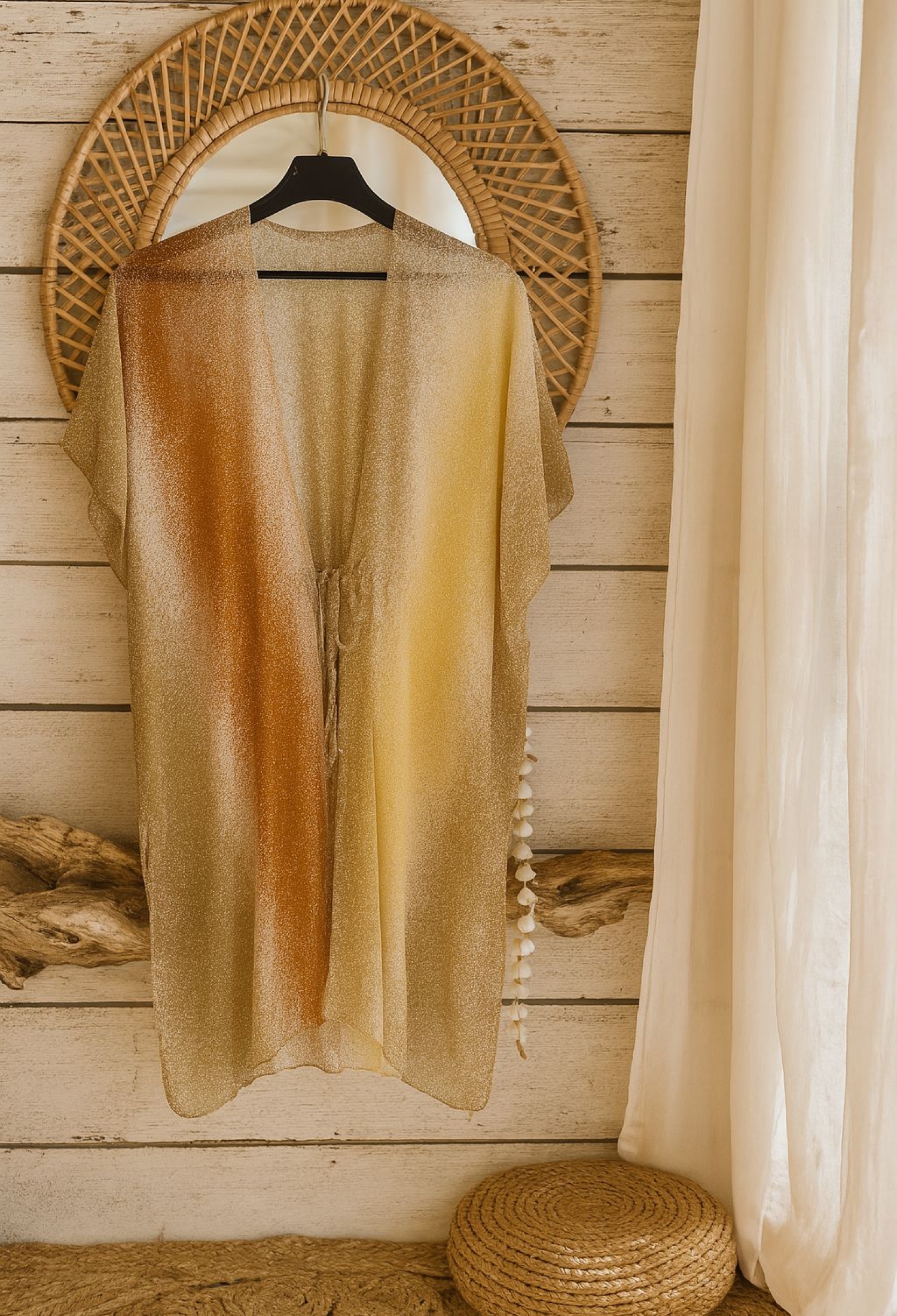 Beige Casual Boho Ombre Pareo - Brand: Axesoire - Women & Kids, Baby Clothes Wholesale - TheBS Women