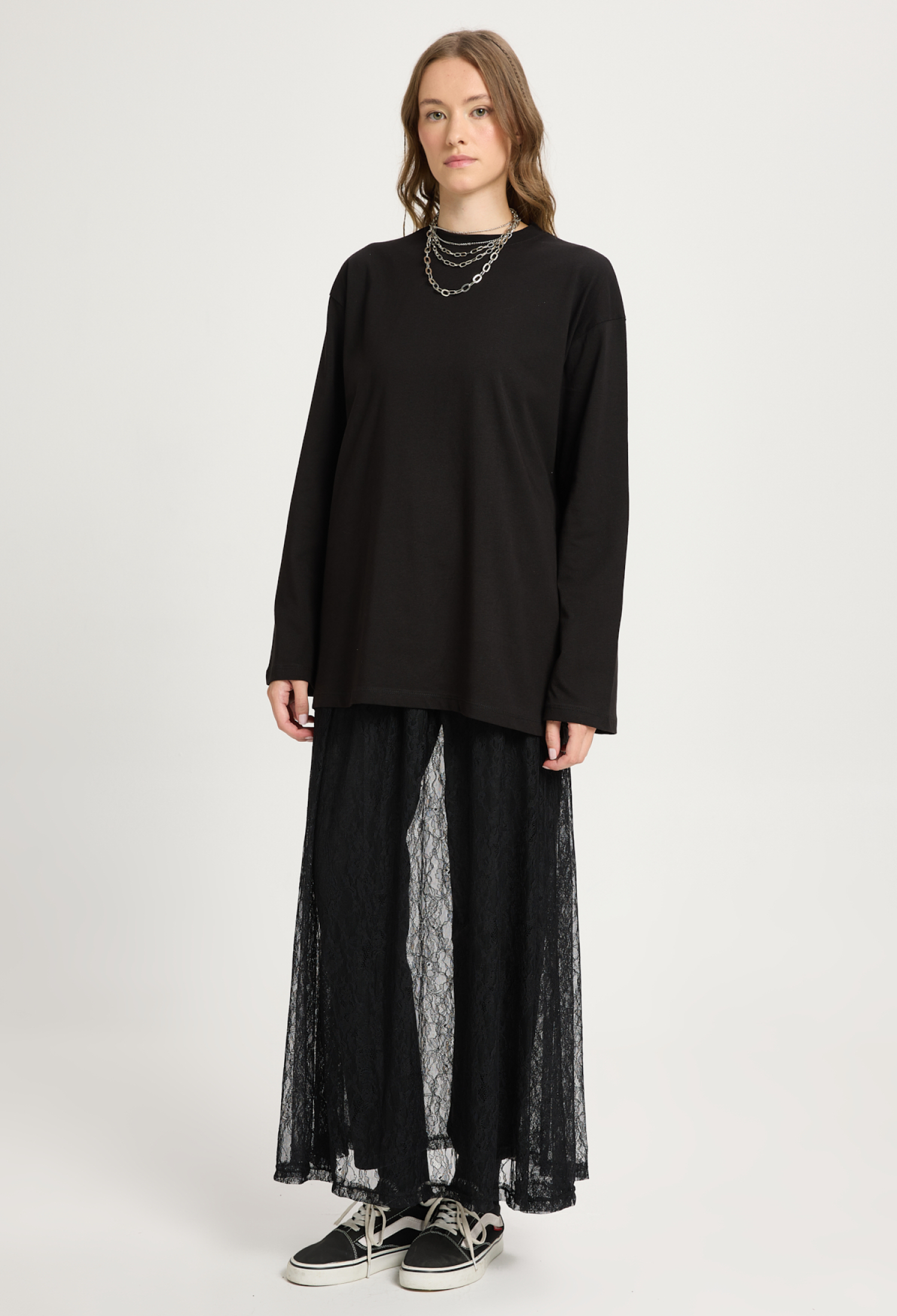 Tshirt Oversized Fit Long Sleeve Crew Neck - Brand: First Angels - Women & Kids, Baby Clothes Wholesale - TheBS Women